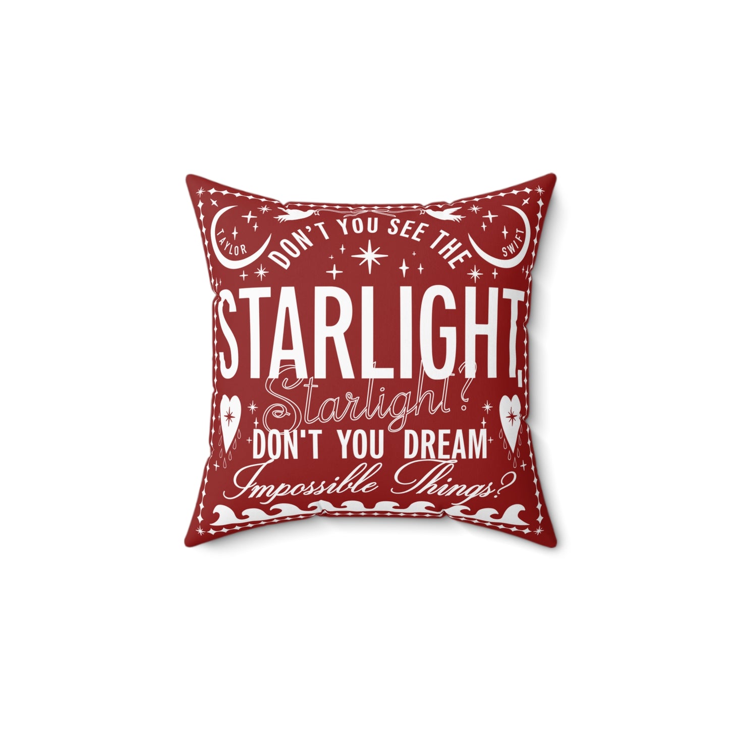 Starlight Polyester Square Pillow