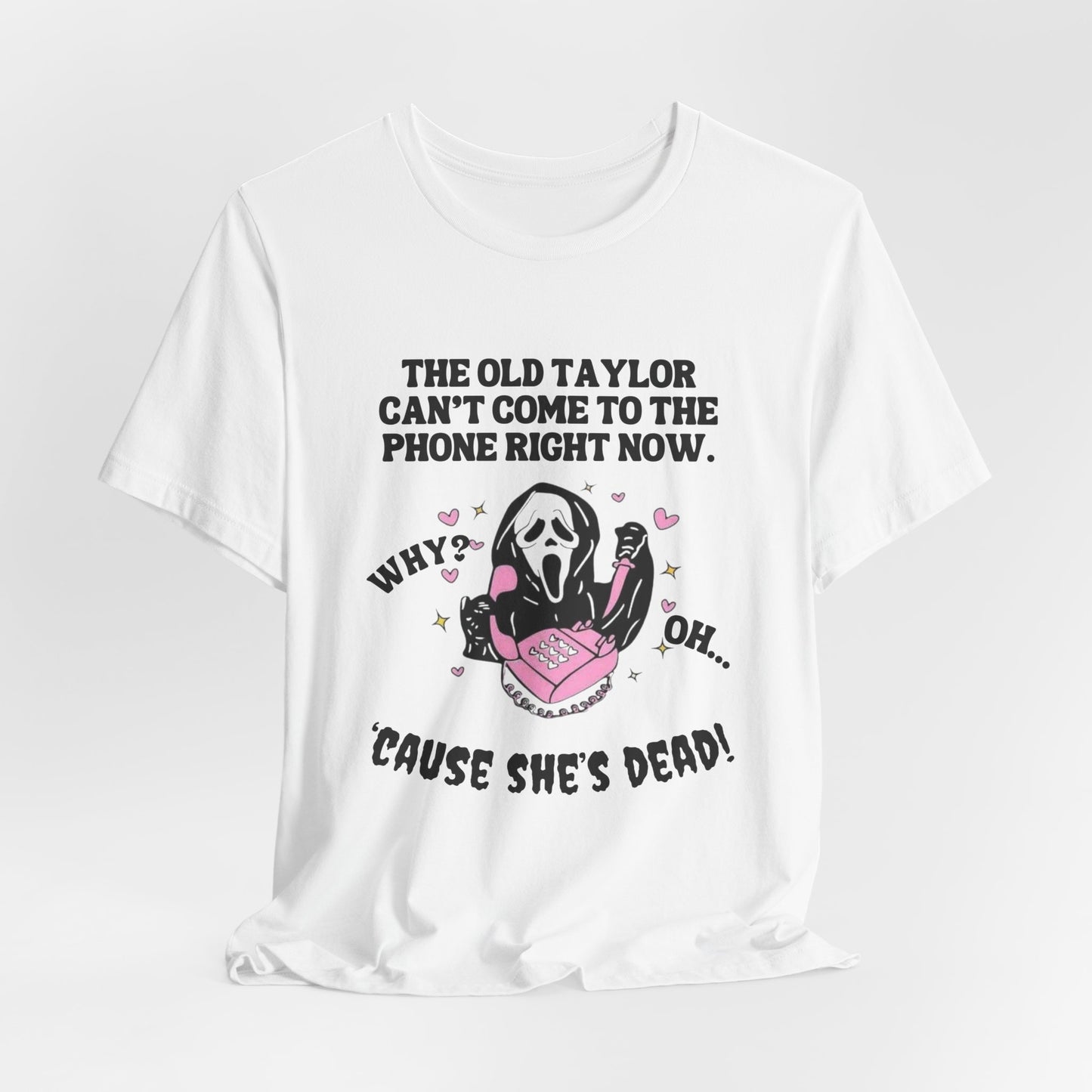 Swiftie Halloween Ghost Face - Unisex Jersey Short Sleeve Tee