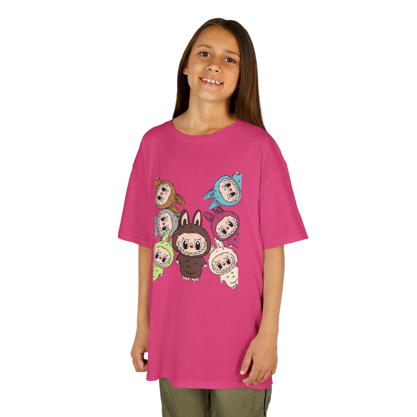 KIDS Adorable Labubu Tee, Fun Graphic Shirt for Boys & Girls, Perfect for Playdates, Birthdays, Family Events, Gifts
