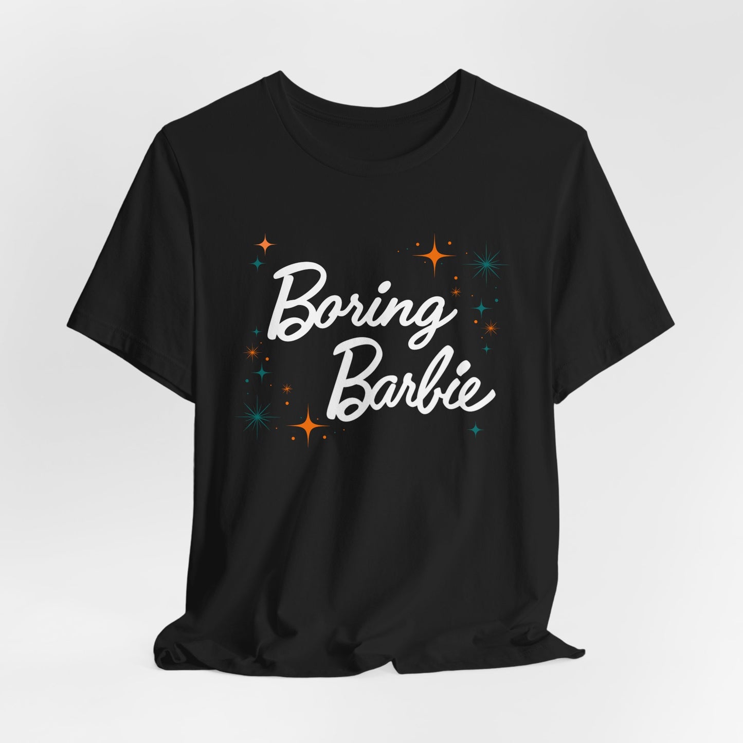 Boring B Orange and Teals Unisex Tee, Fun Casual Shirt, Gift for Fans, Summer Vibes, Statement Tee for Parties, Unique Fashion