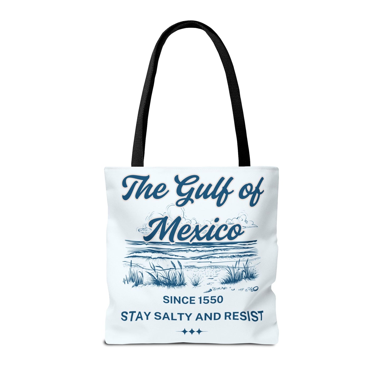 Beach-Themed Tote Bag, Gulf of Mexico Design, Nautical Carryall, Summer Essential, Gift for Beach Lovers, Eco-Friendly Bag