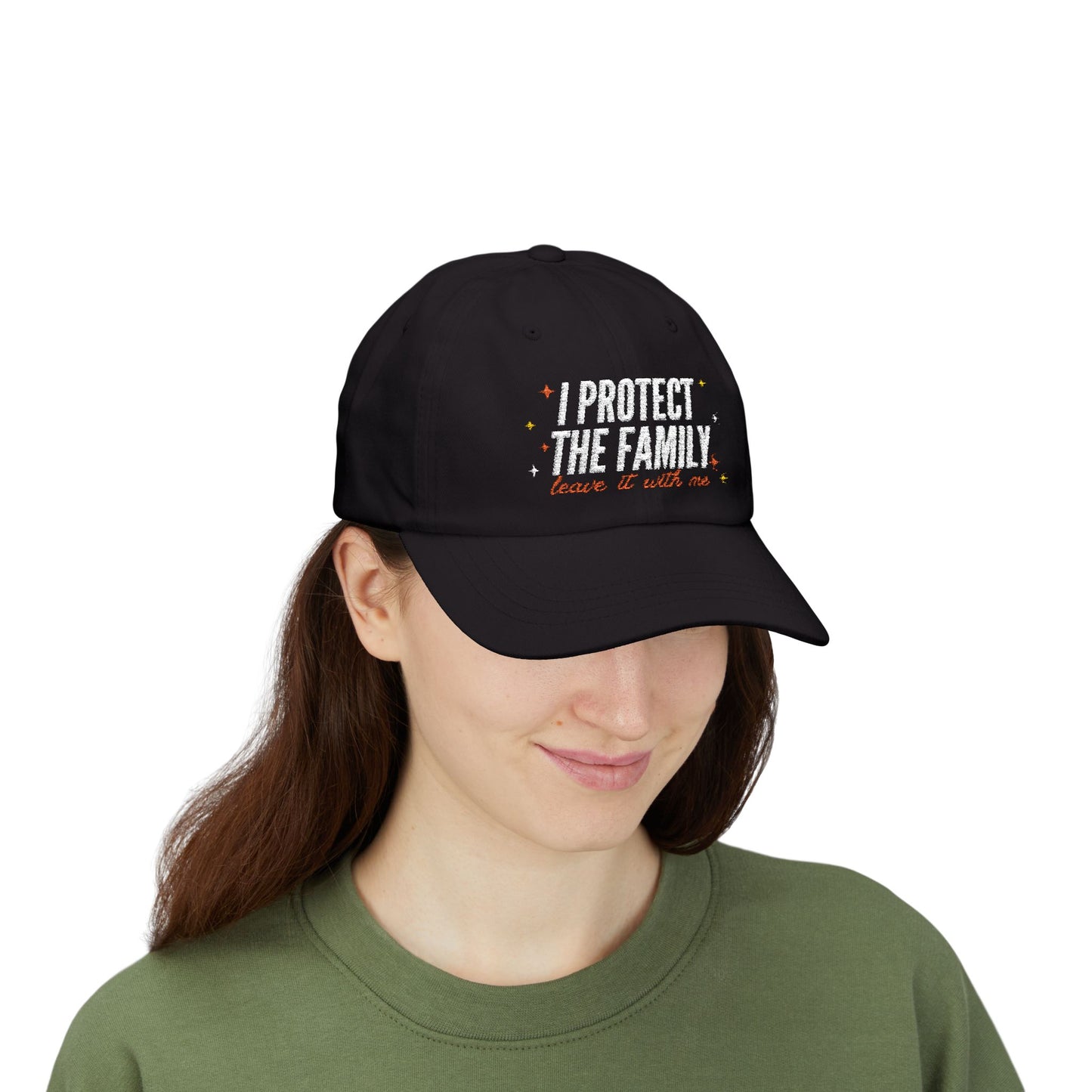 Embroidered Dad Cap: 'I Protect The Family' | Fun Gift, Casual Accessory, Everyday Wear