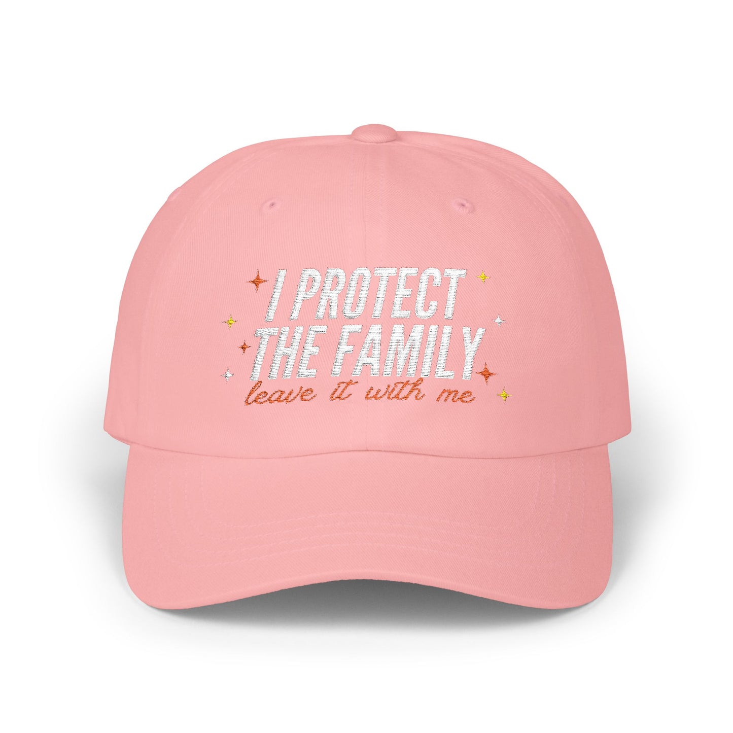 Embroidered Dad Cap: 'I Protect The Family' | Fun Gift, Casual Accessory, Everyday Wear