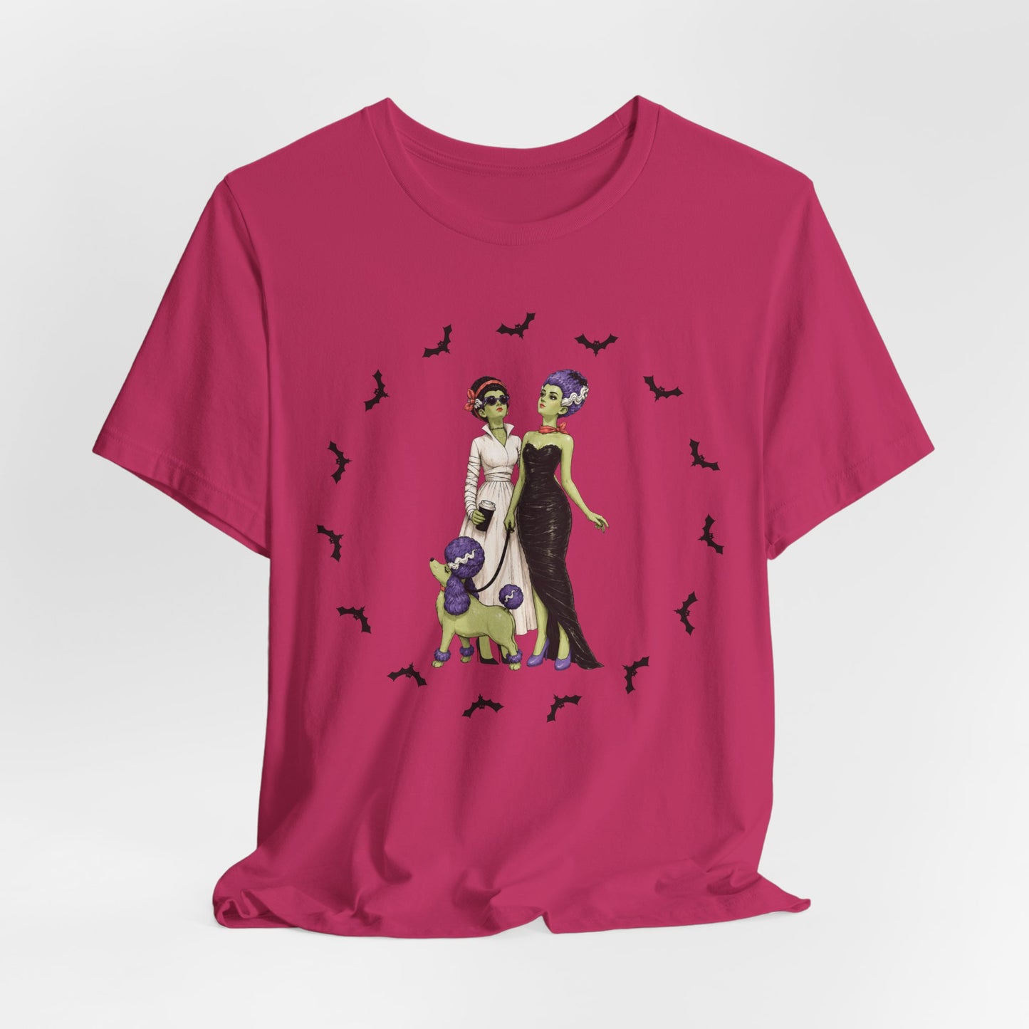 Monster Brides - Gothic Dog Walk Tee — Lesbian Couple Shirt