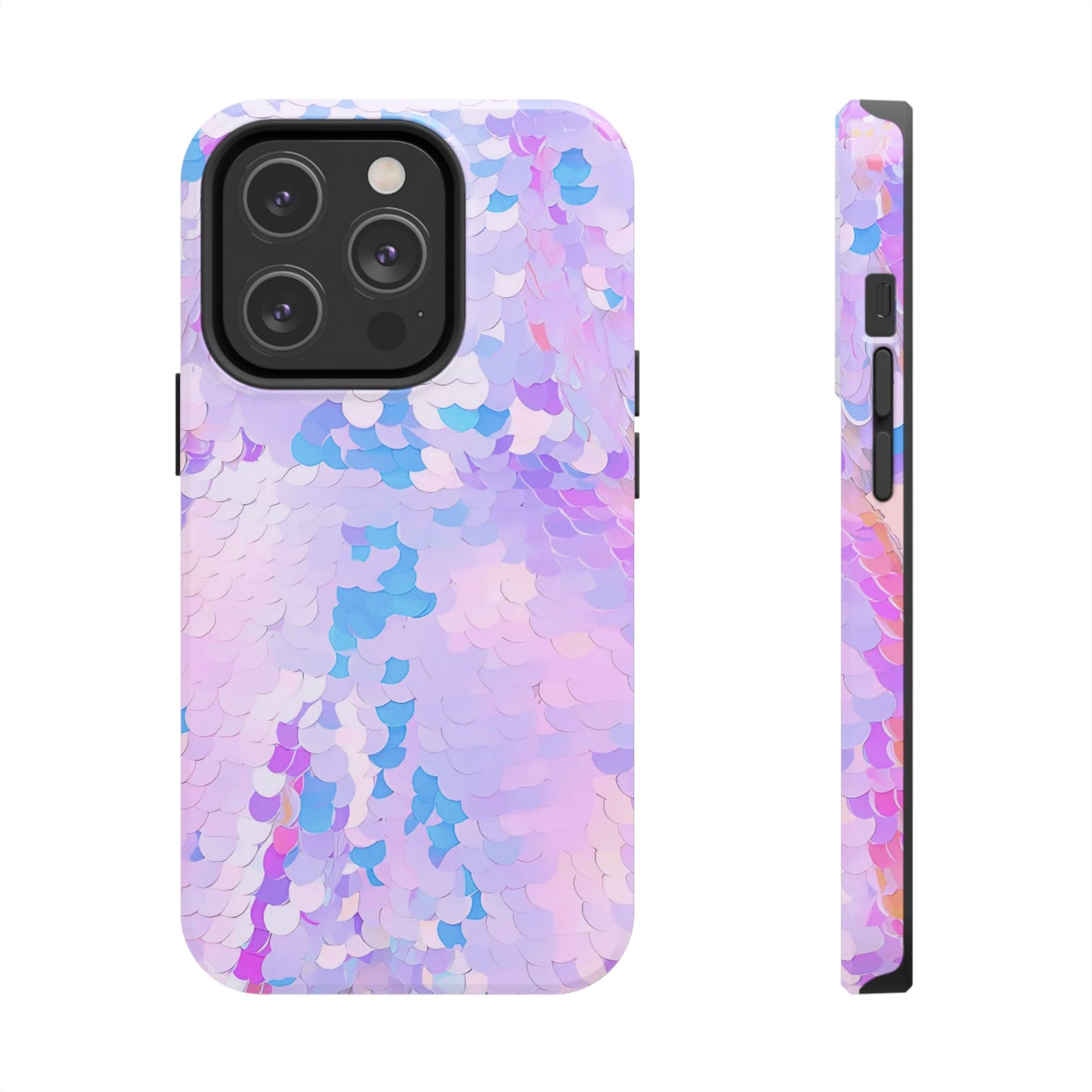 Colorful Sequin Romper Tough Phone Case - Stylish Protection for Your Device