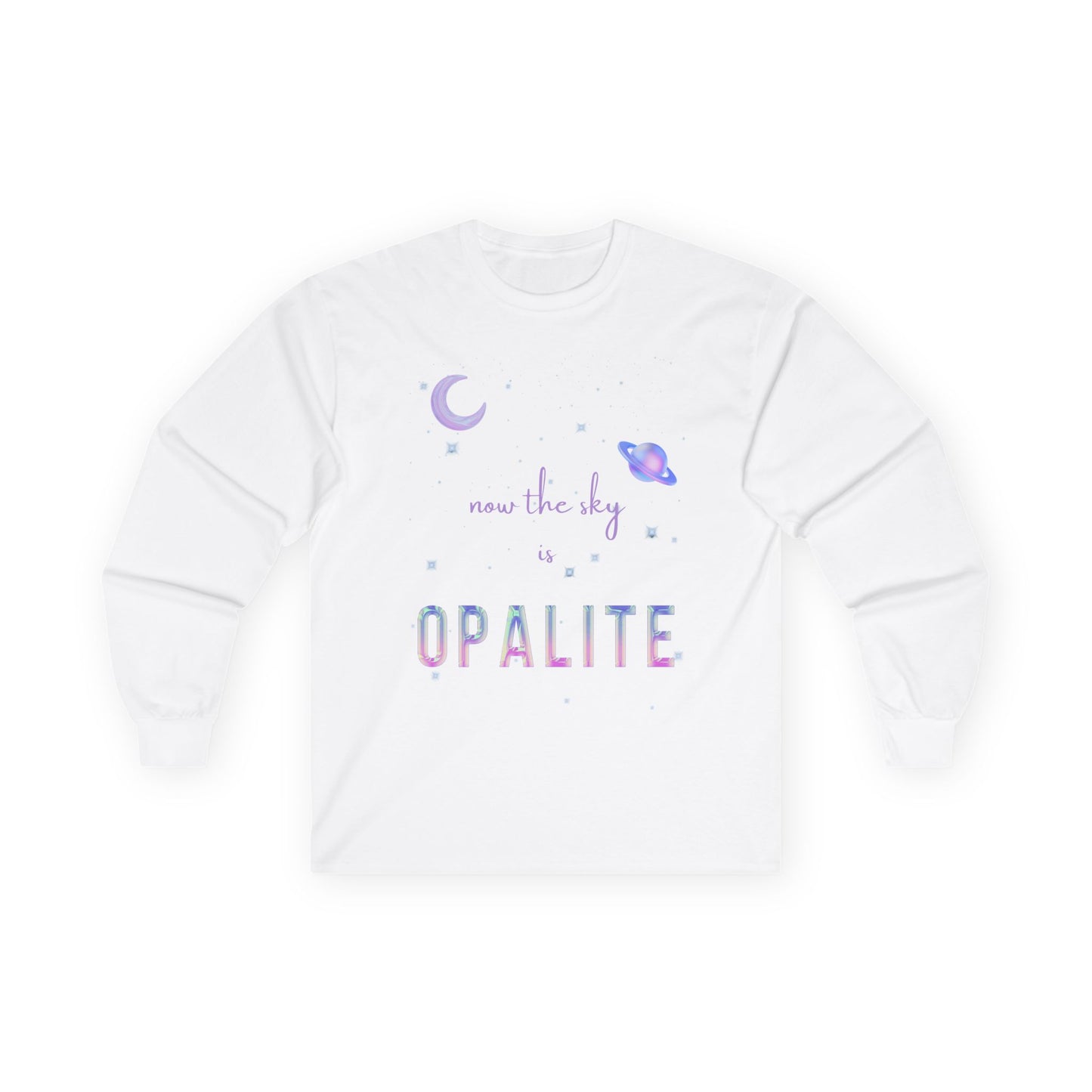 Opalite Long Sleeve Tee - Unisex, Galaxy Shirt, Space Lover Gift, Astrology Apparel, Boho Fashion
