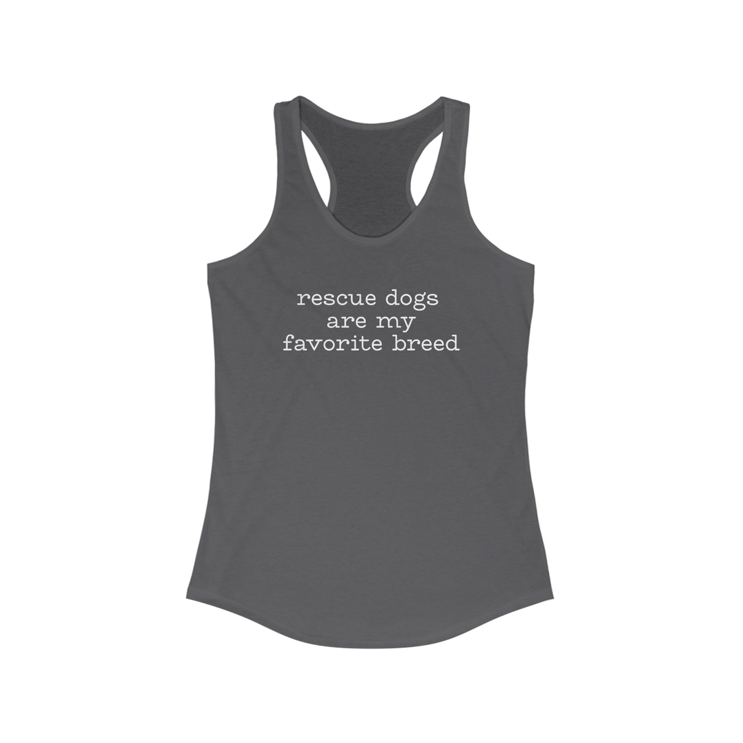 Rescue Dogs Are My Favorite Breed Women's Tank Top - Casual Wear, Pet Lover Gift, Workout Top, Dog Owner Apparel, Summer Style
