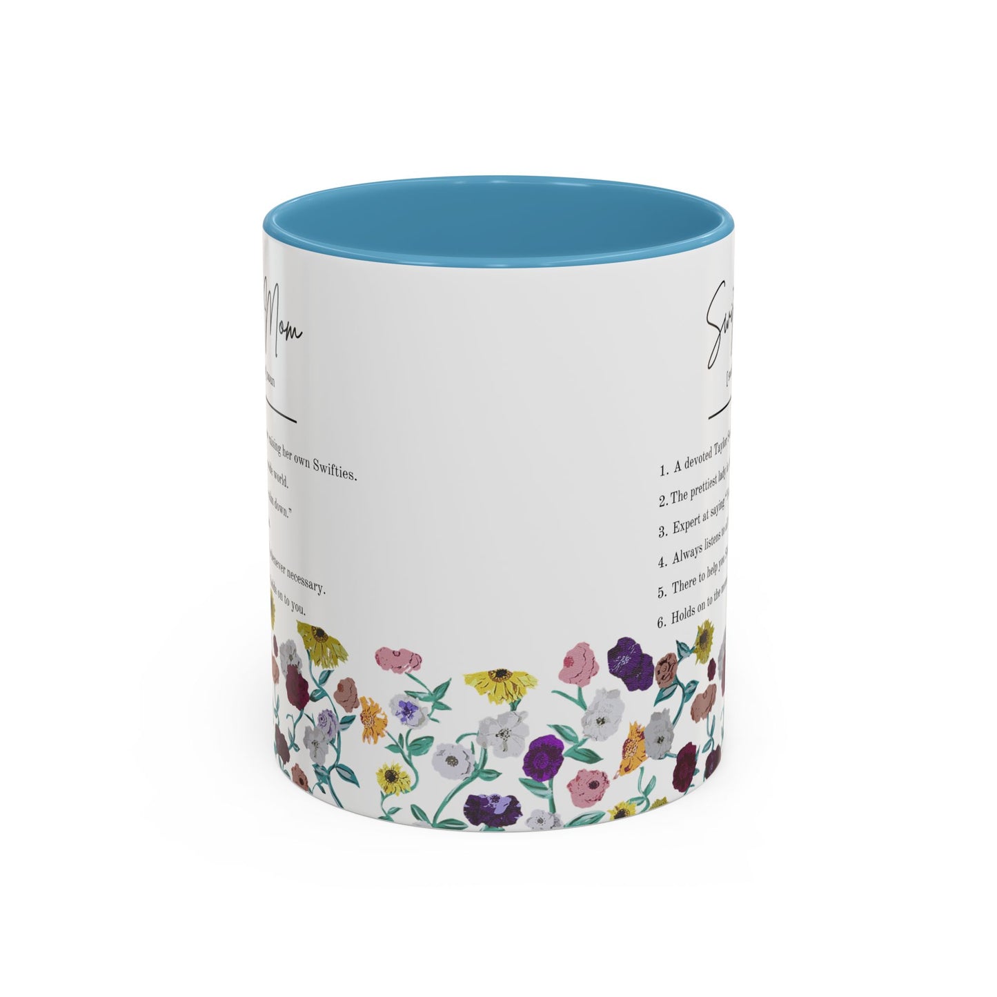 Swiftie Mom Acoustic Set Floral Piano Design - Accent Coffee Mug (11oz)