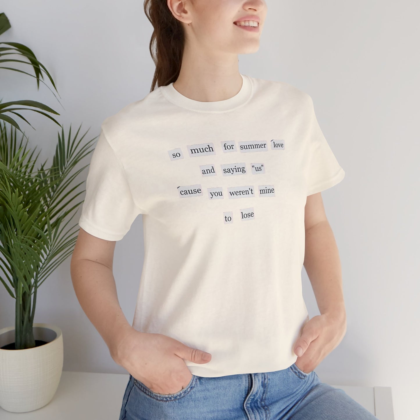 So Much for Summer Love Bella Canvas Unisex Tee, Perfect Gift for Swifties, Trendy Summer Wear, Soft Cotton T-Shirt, Positive Vibe Apparel
