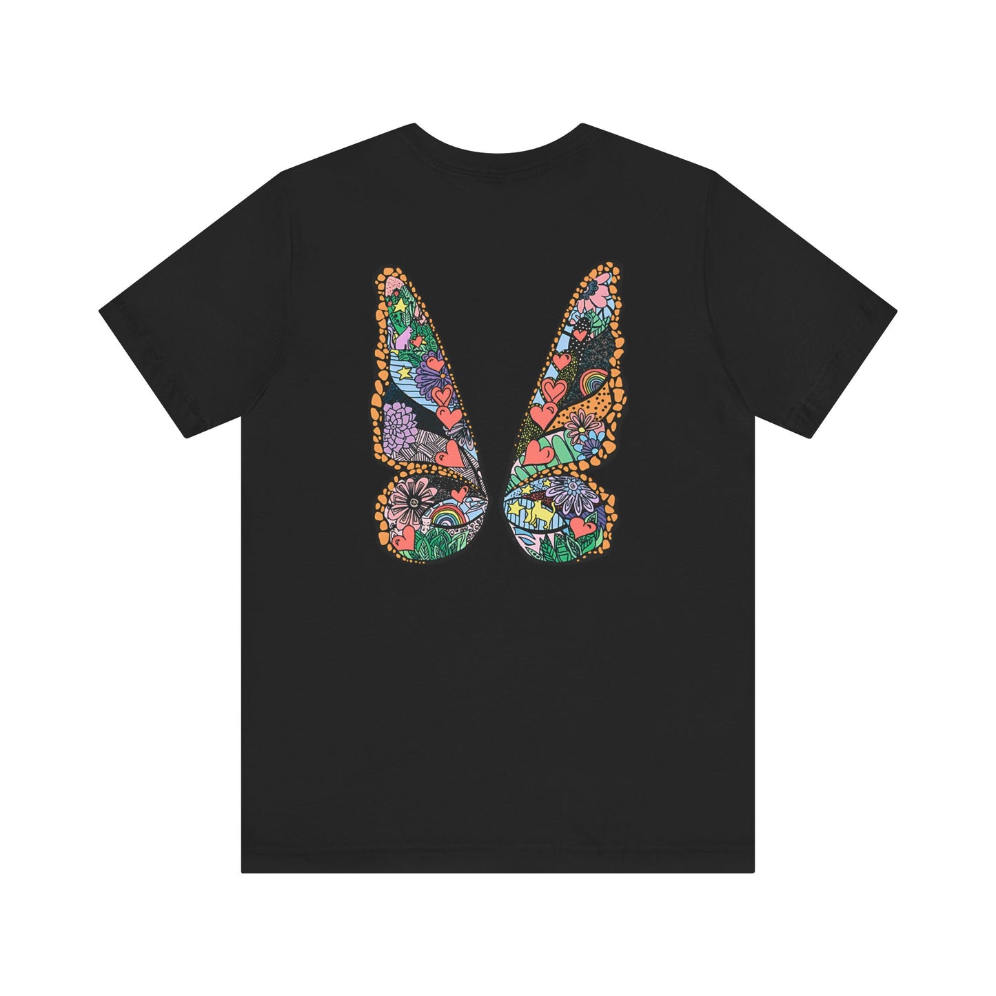 ME! Swiftie Pride - butterfly wings back -Unisex Jersey Short Sleeve Tee