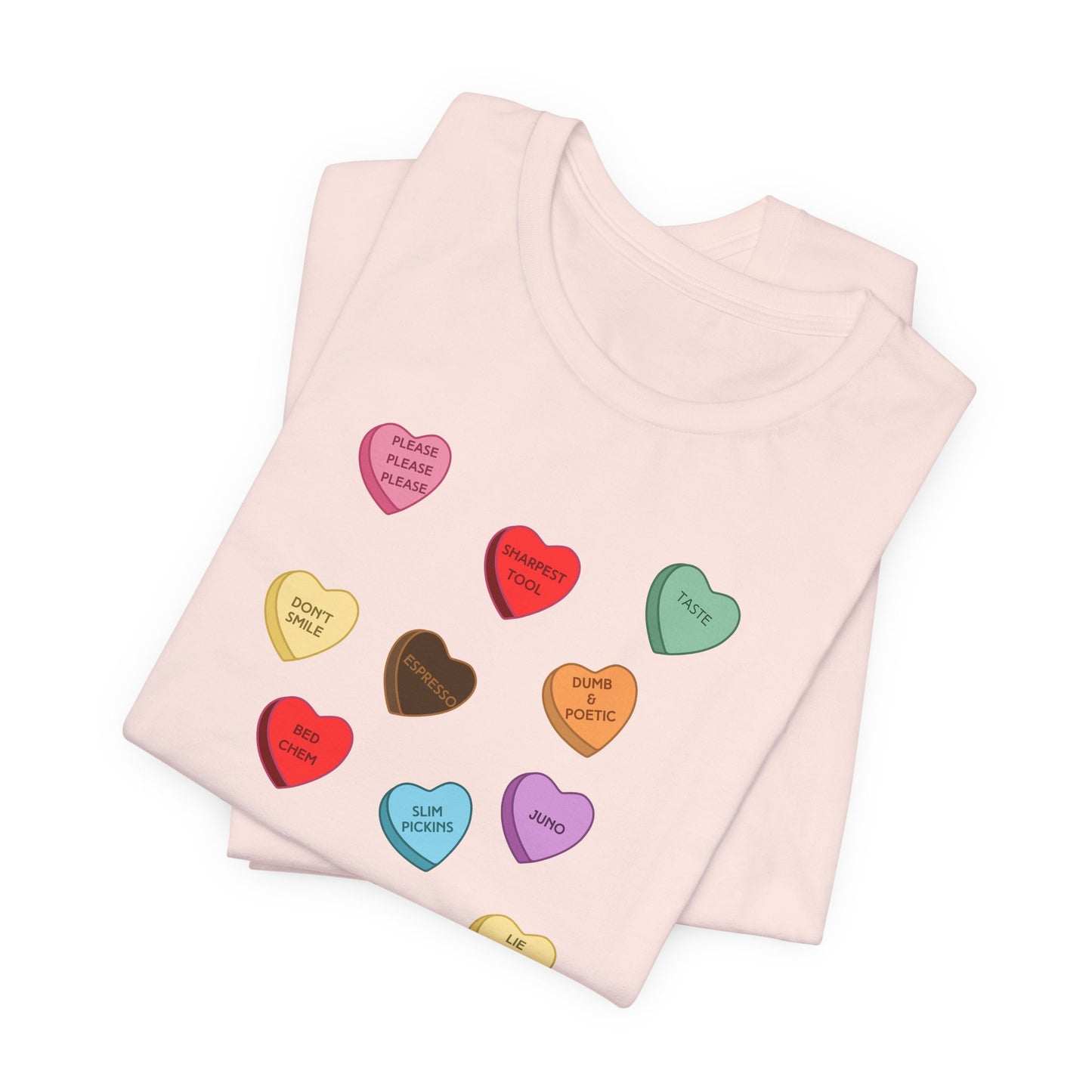 Sabrina SNS Candy Valentine Hearts - Unisex Jersey Short Sleeve Tee