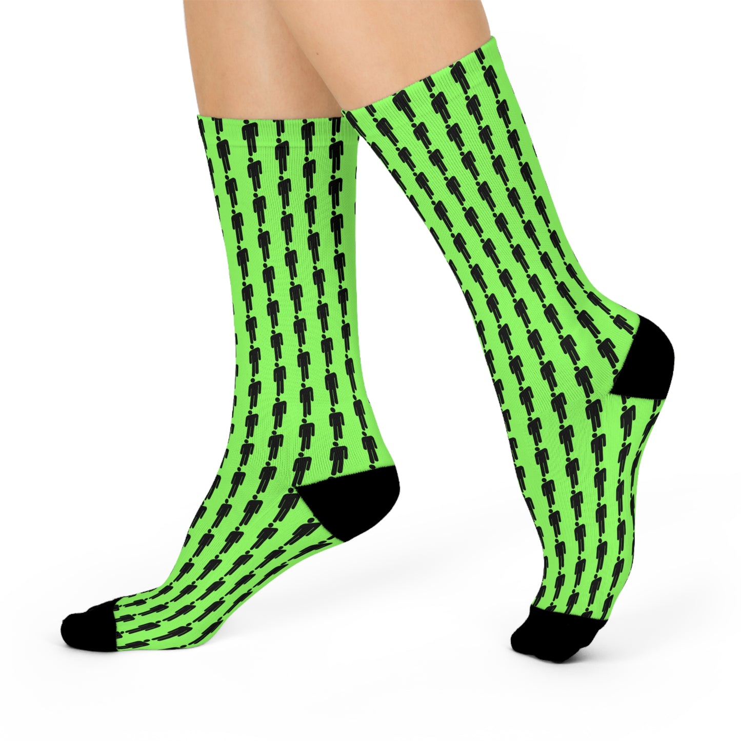 BOLD green - Cushioned Crew Socks
