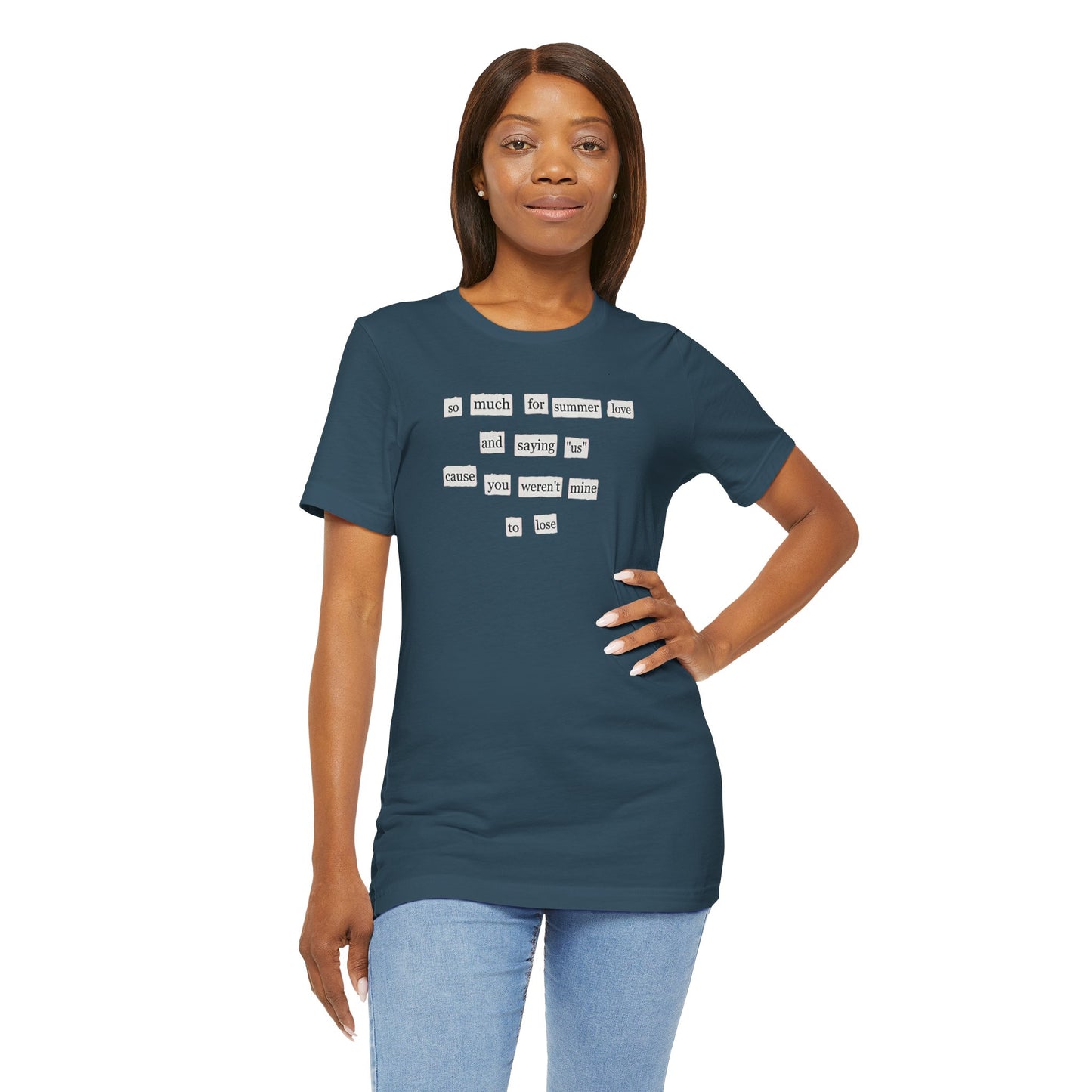 So Much for Summer Love Bella Canvas Unisex Tee, Perfect Gift for Swifties, Trendy Summer Wear, Soft Cotton T-Shirt, Positive Vibe Apparel
