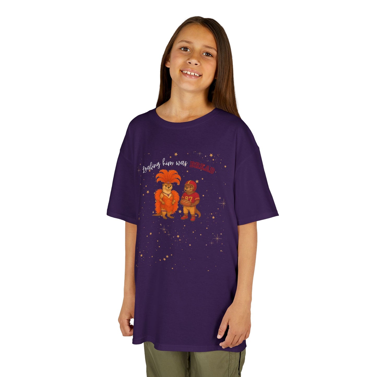 KIDS Tee Loafing him was Bread Otters - Fun and Playful Cotton Shirt for Boys and Girls, Kids Parties, Everyday Wear, Family Outings, [...]