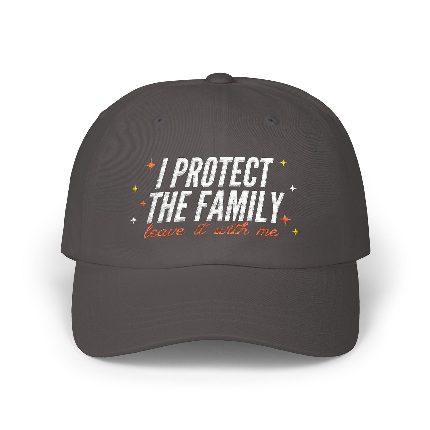 Embroidered Dad Cap: 'I Protect The Family' | Fun Gift, Casual Accessory, Everyday Wear