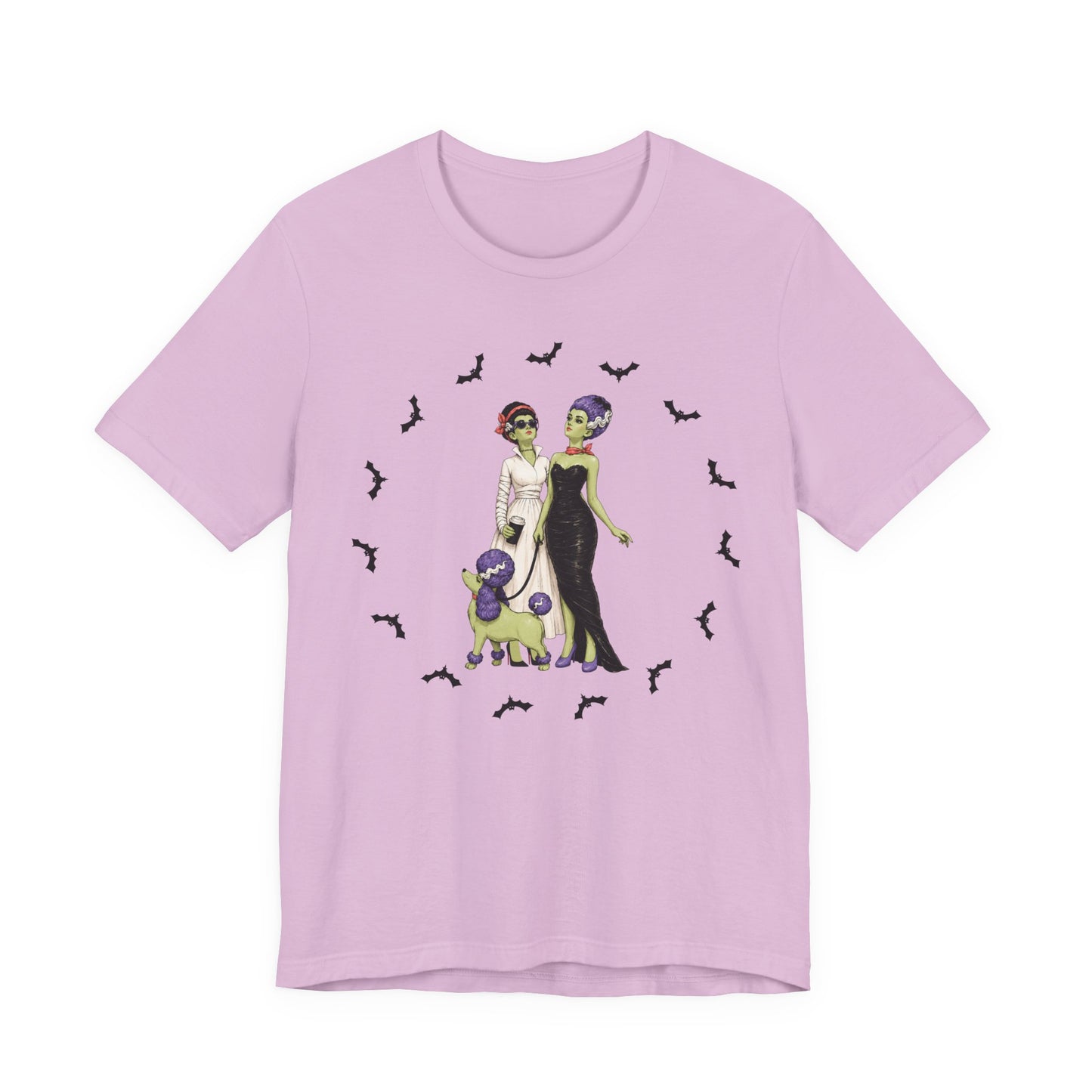 Monster Brides - Gothic Dog Walk Tee — Lesbian Couple Shirt