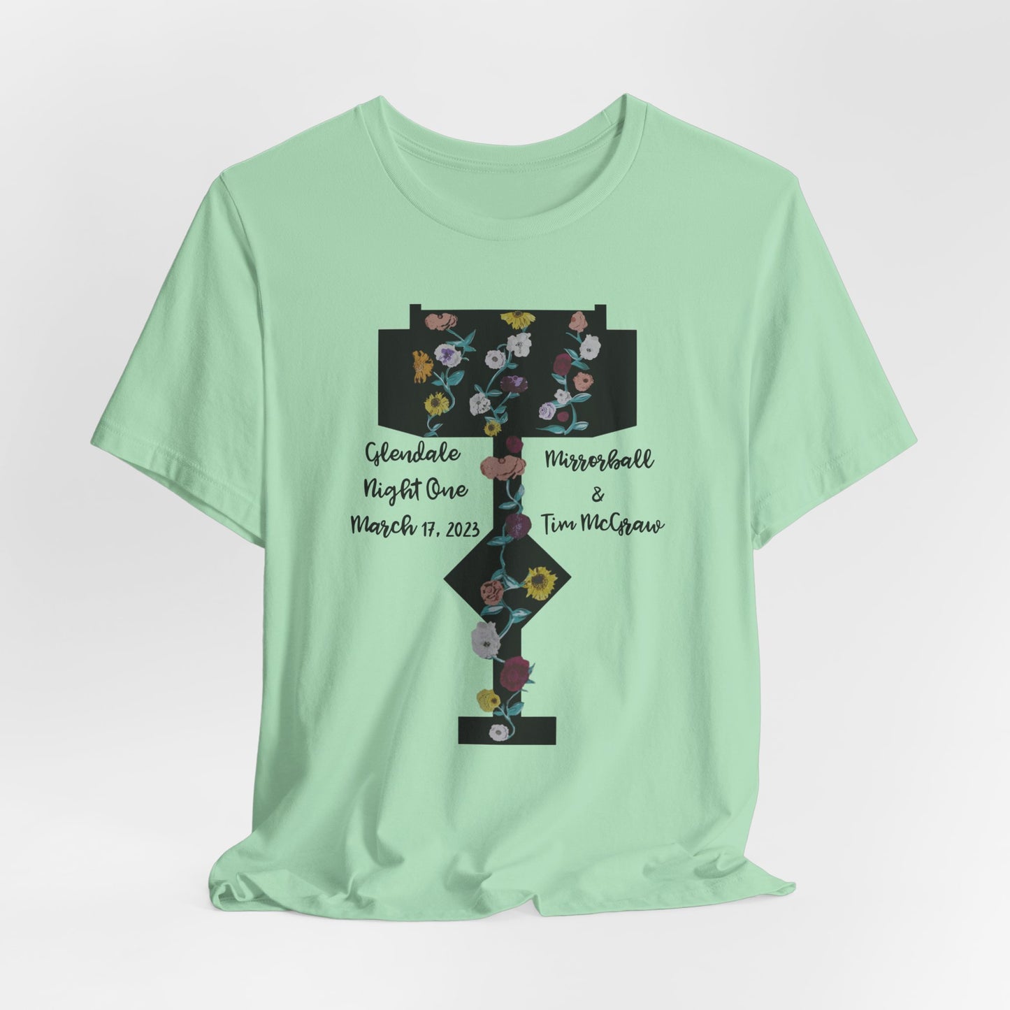 Custom Dates and Surprise Songs - Stage Flowers - Long Live - Unisex Jersey Short Sleeve Tee