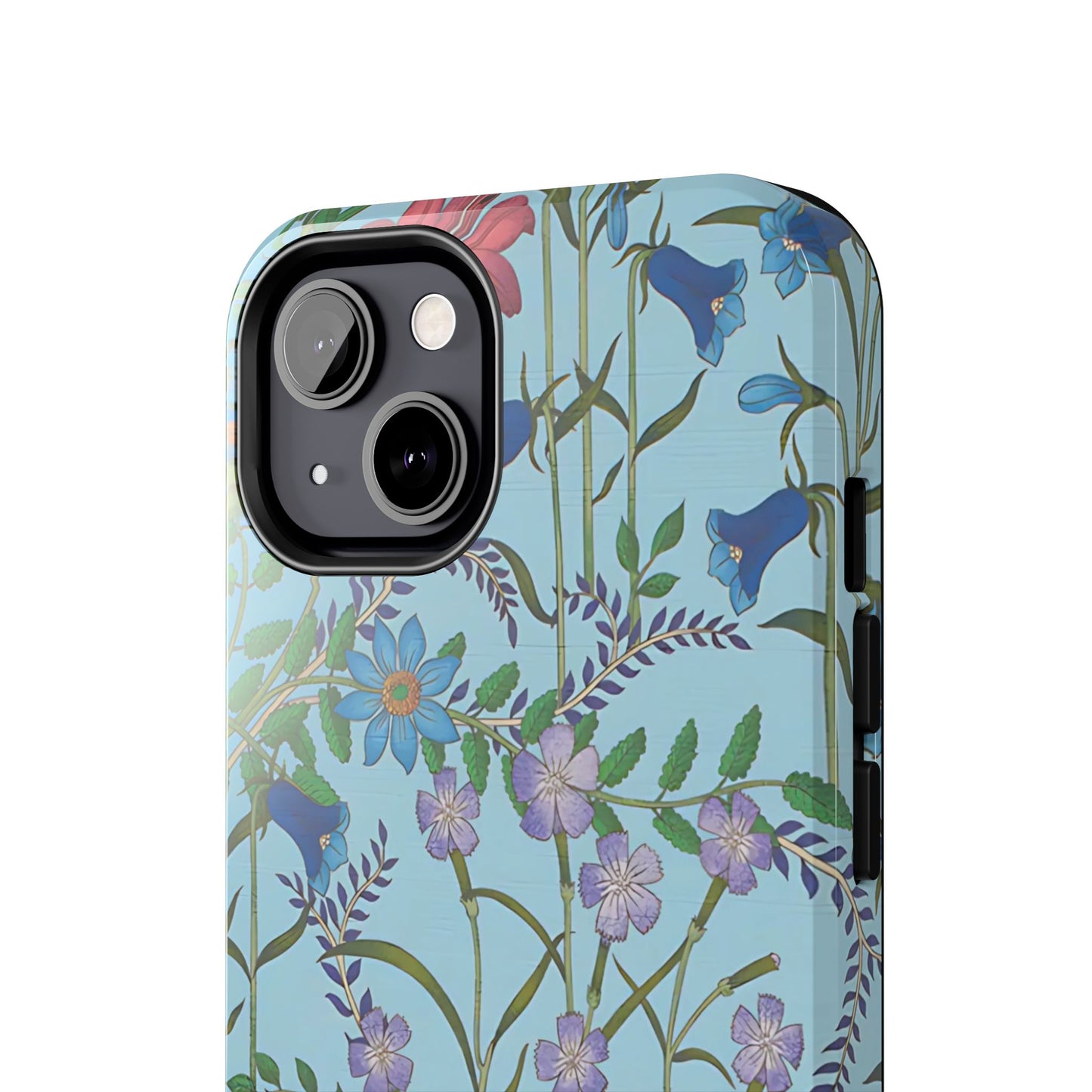 Vibrant Floral Tough Phone Case "Flora Blue"- Durable Protection for Your Device