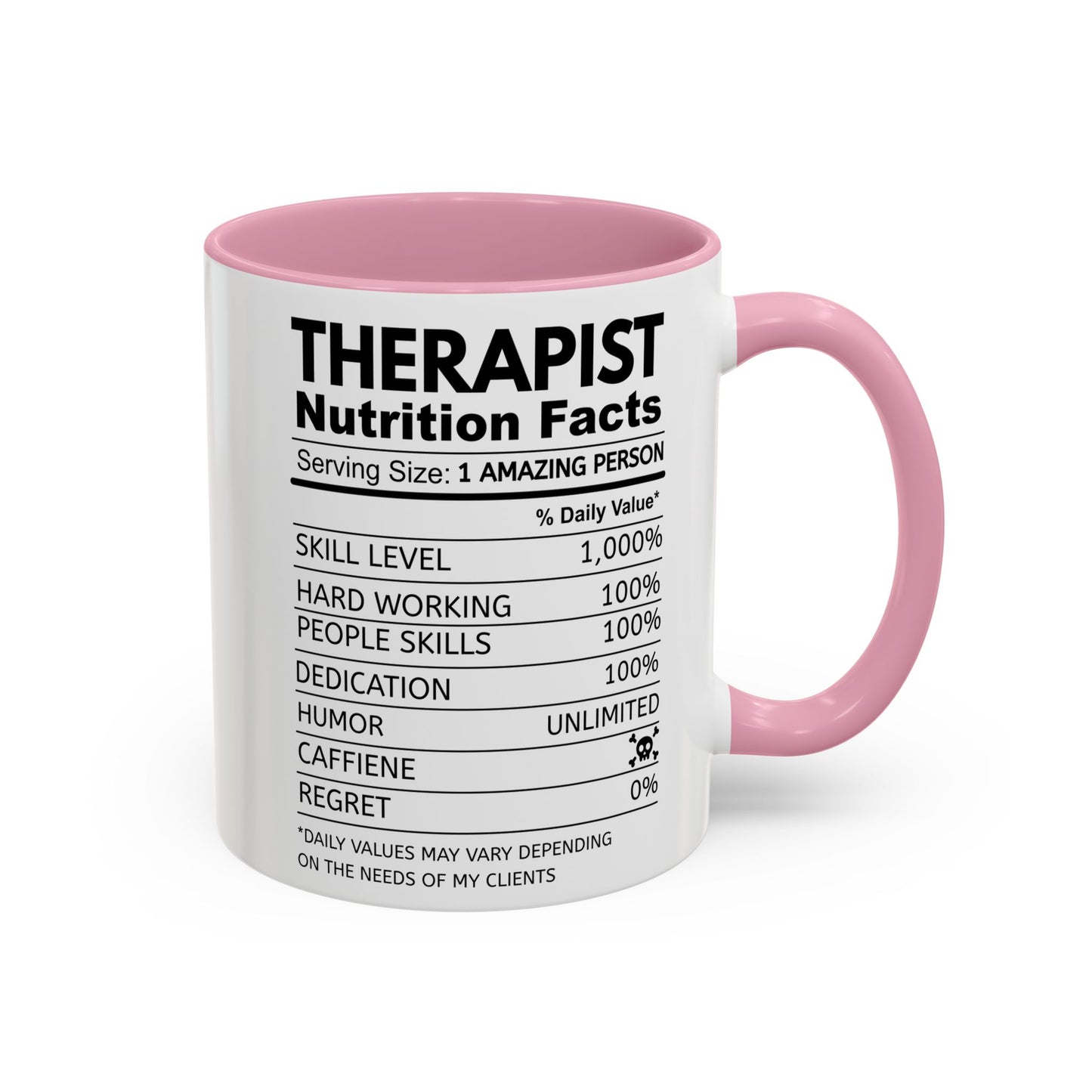 Colorful Therapist Nutrition Facts Mug - Perfect Gift for Mental Health Advocates, Unique Coffee Cup, Motivational Gift for Therapists, Funny Office [...]