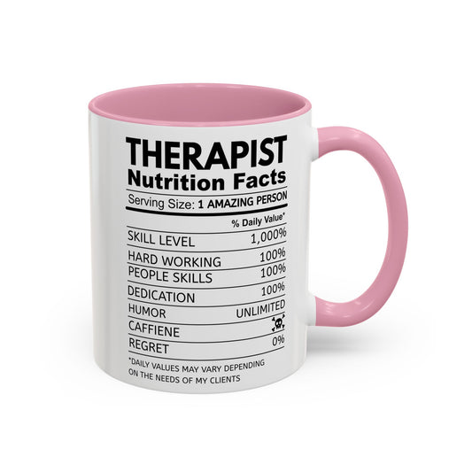 Colorful Therapist Nutrition Facts Mug - Perfect Gift for Mental Health Advocates, Unique Coffee Cup, Motivational Gift for Therapists, Funny Office [...]