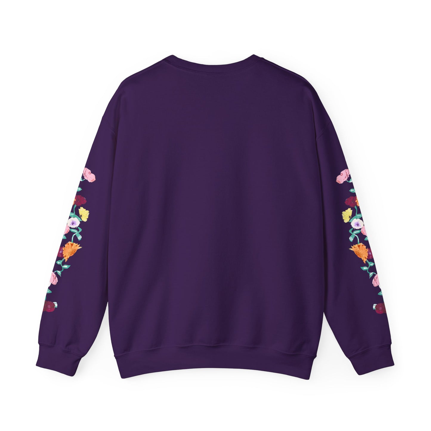 Acoustic Piano Floral Sleeve Crewneck Sweatshirt