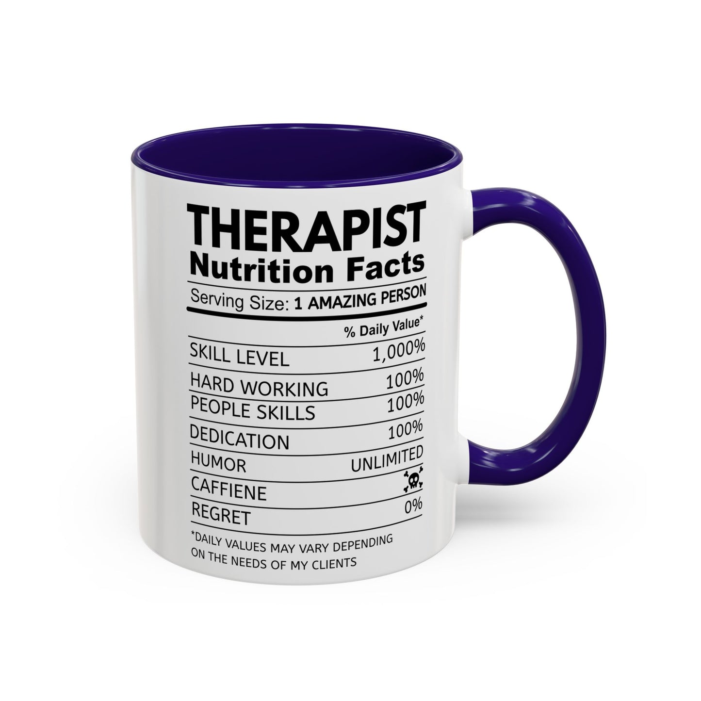 Colorful Therapist Nutrition Facts Mug - Perfect Gift for Mental Health Advocates, Unique Coffee Cup, Motivational Gift for Therapists, Funny Office [...]