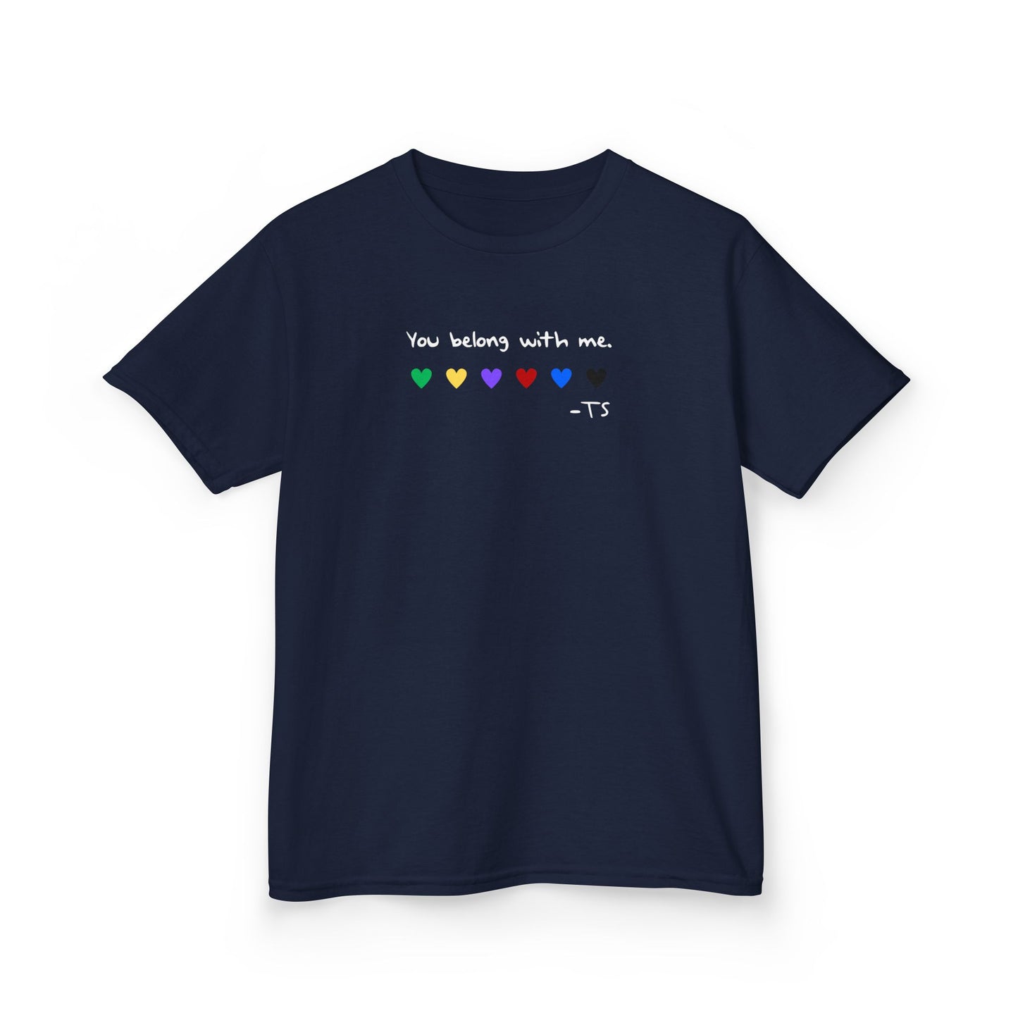 Kids Tee, You Belong With Me - T-Shirt, Cute Children’s Shirt, Gift for Kids, Birthday Outfit, Playful Spring Apparel