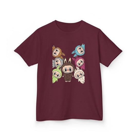 KIDS Adorable Labubu Tee, Fun Graphic Shirt for Boys & Girls, Perfect for Playdates, Birthdays, Family Events, Gifts