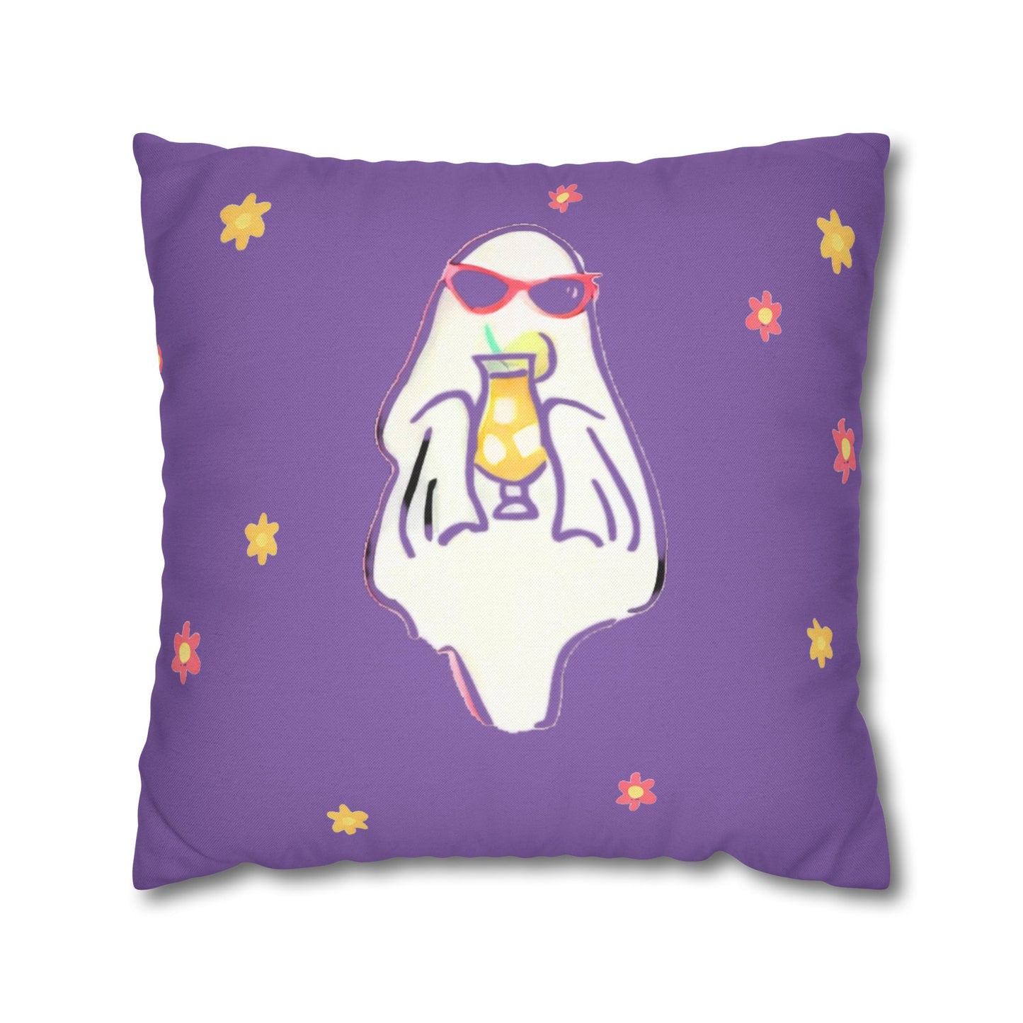 Chic Ghost Pillowcase, Cozy Decor, Halloween Vibes, Cute Home Accent, Gift for Ghost Lovers, Spooky Season Decor