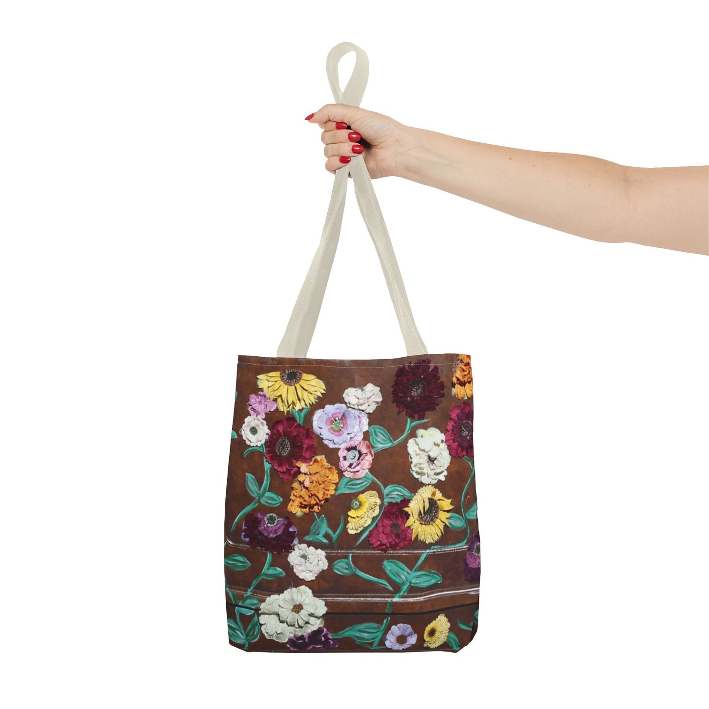 Surprise Song Floral Piano - Tote Bag