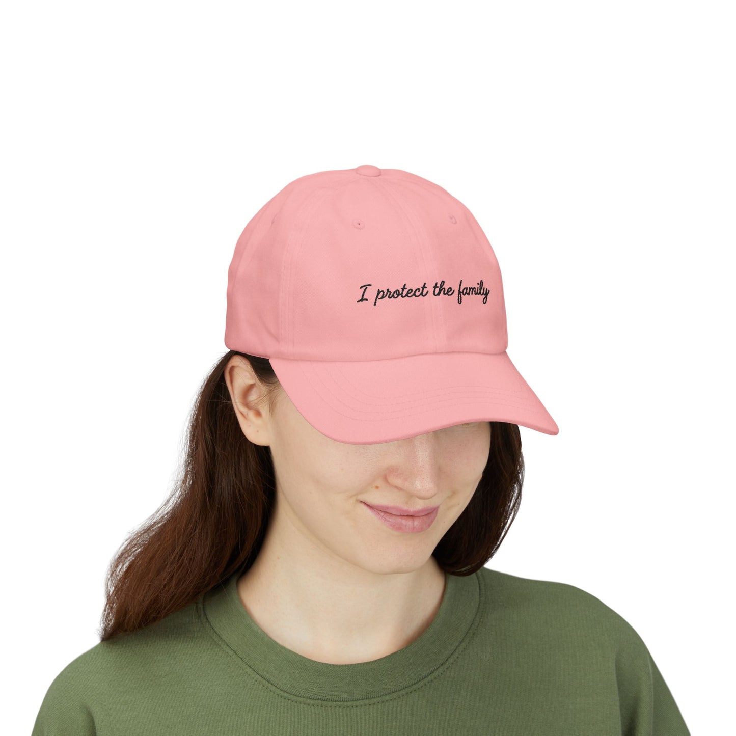 Embroidered I Protect the Family "Dad Hat", Baseball Hat