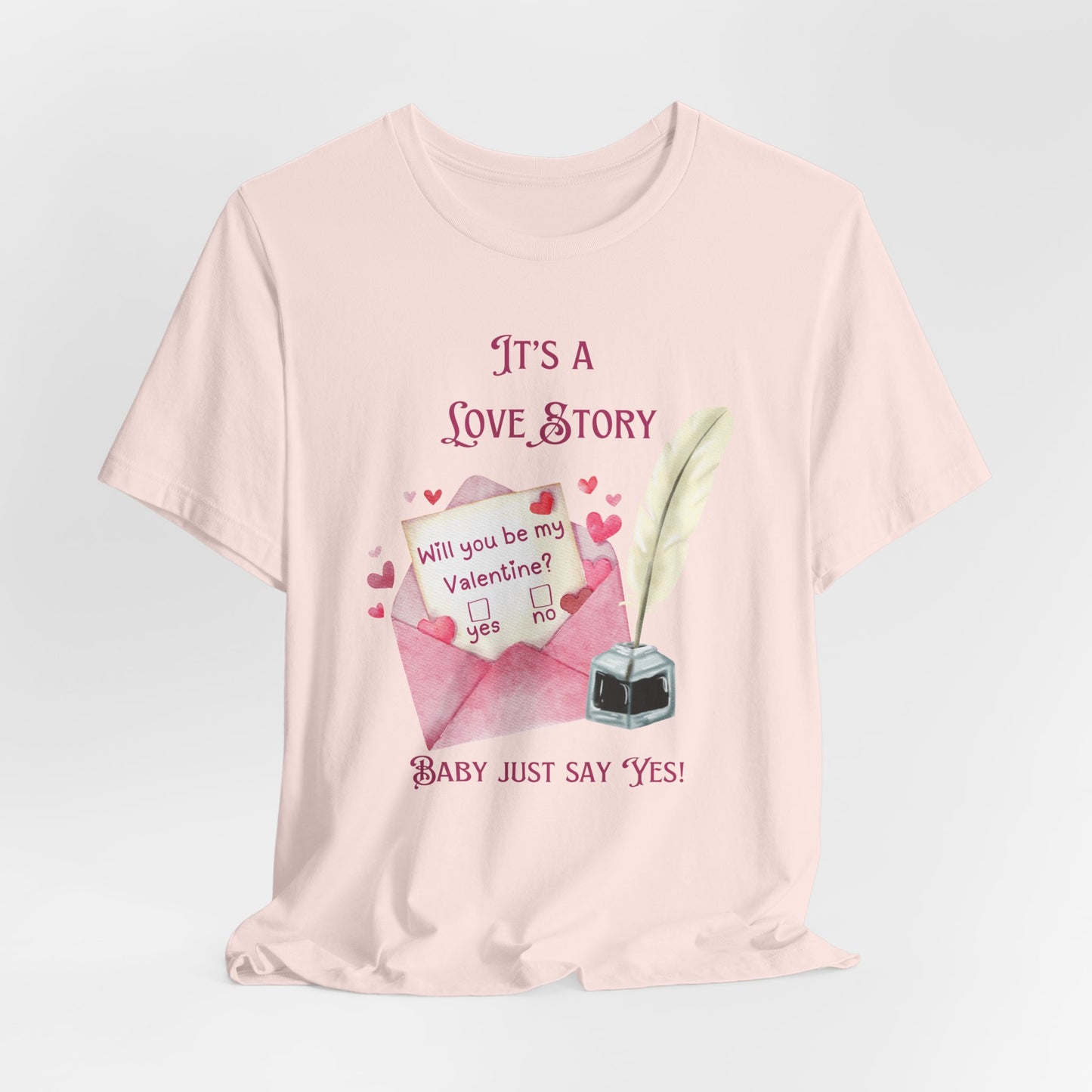 Love Story Valentine - Unisex Jersey Short Sleeve Tee