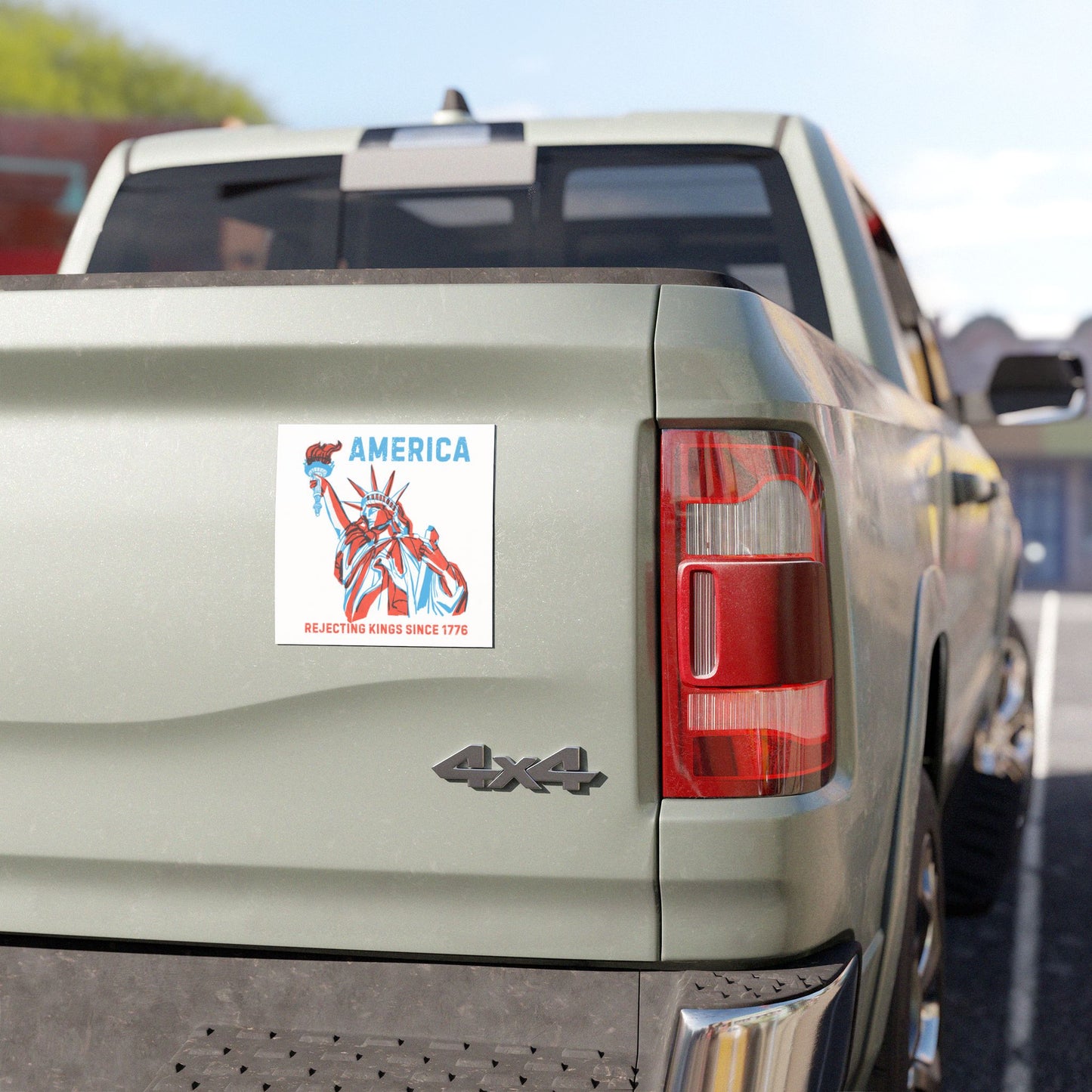Rejecting Kings Car Magnet - America, Liberty, Gift for Voters, 4th of July Decor, Political Statement