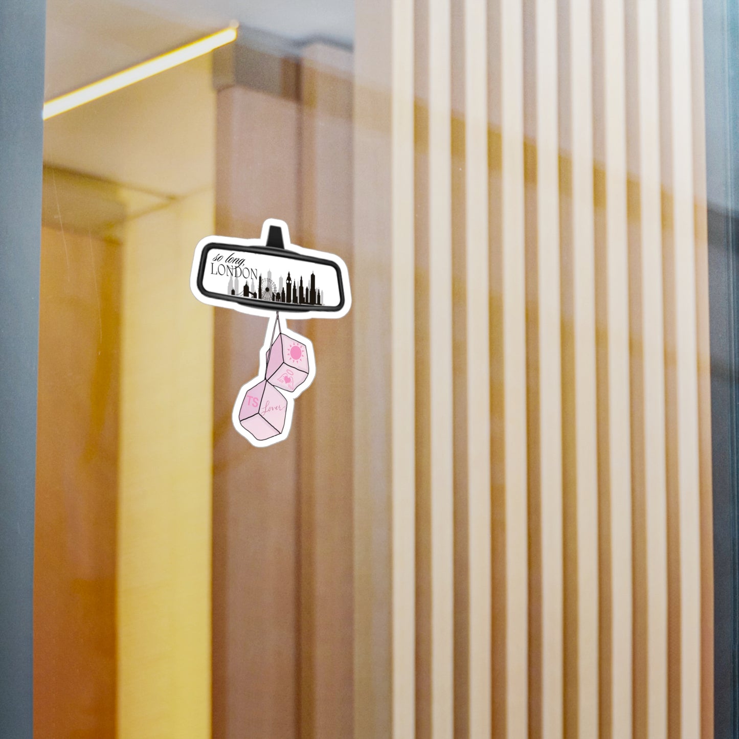 So long, London - Rear View Lover Dice - Vinyl Sticker