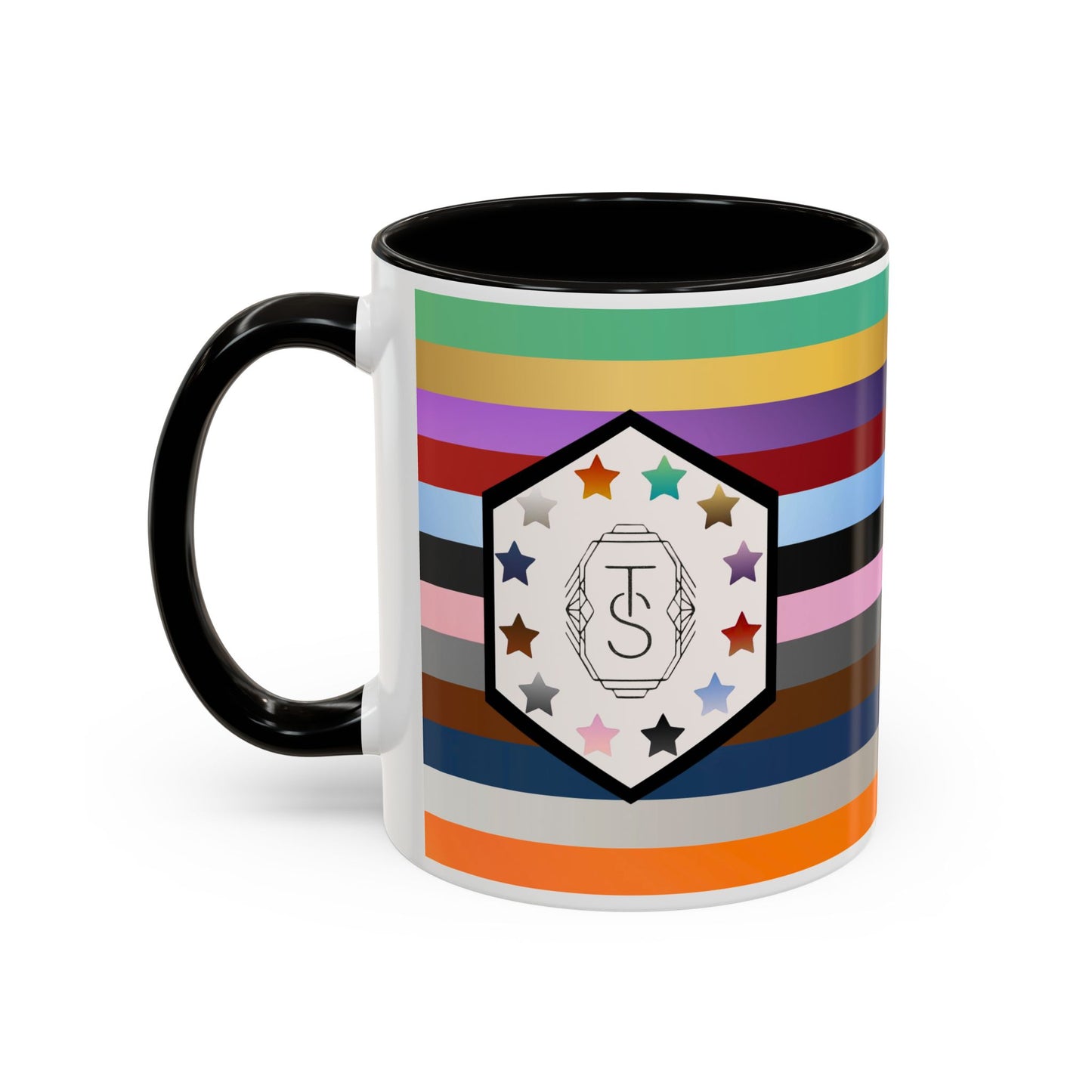 TAYpendence Day - Colorful Striped Coffee Mugs - Unique Gift for Coffee Lovers, Colorful Cups, Rainbow Mugs, Personalized Drinkware, Gift for Her
