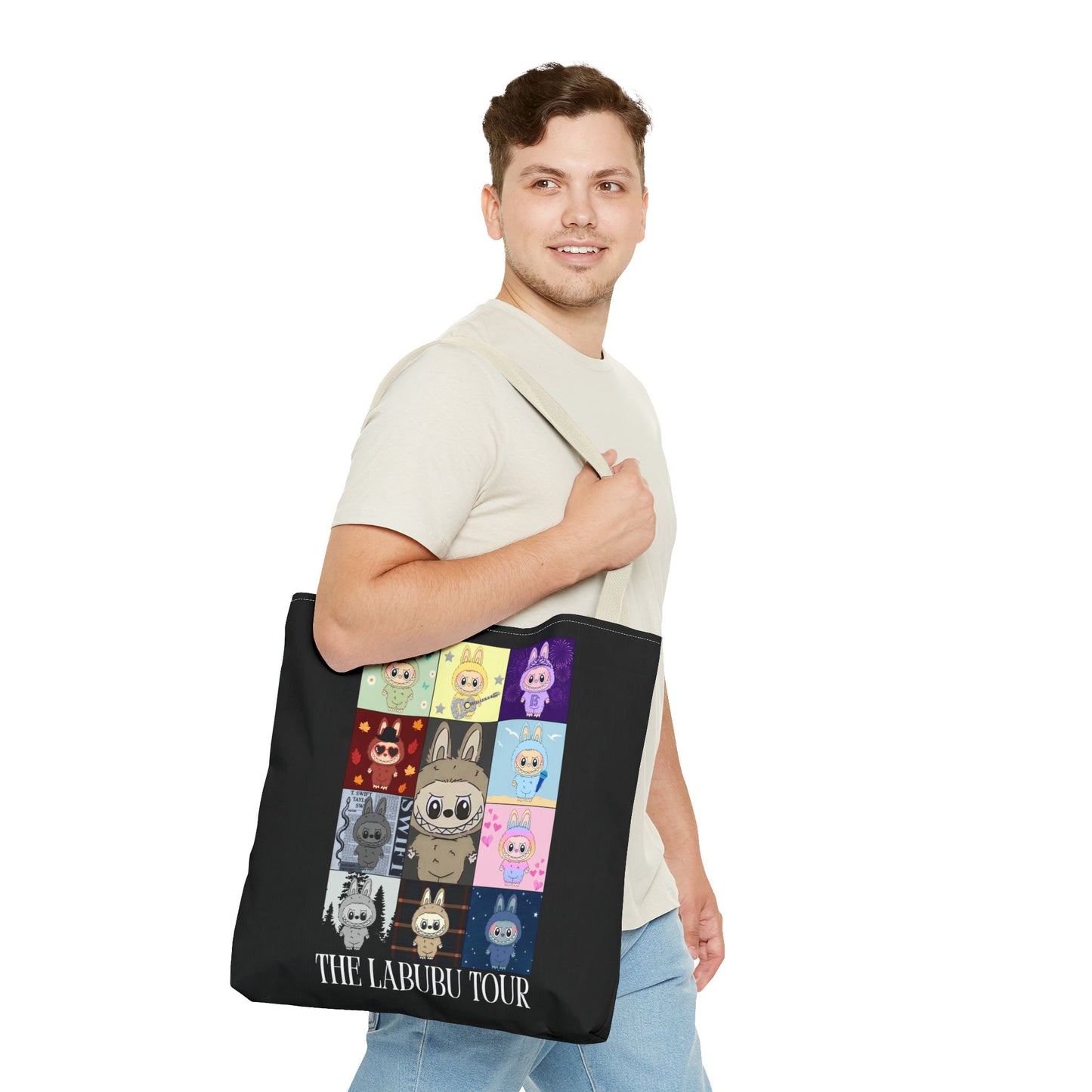 Cute Character Tour Tote Bag | Swiftie Gift | Cartoon Style, Anime Accessories, Gift for Kids, Everyday Use, Eco-Friendly Shopping