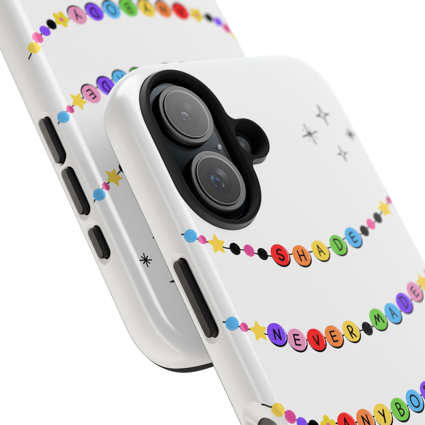 Shade Never Made Anybody Less Gay - Friendship Bracelet Pride - Colorful Statement Phone Cases for Trendsetters, Cute Phone Accessories, Gift for Friends, Rainbow Aesthetic, Vibrant Protective Cases