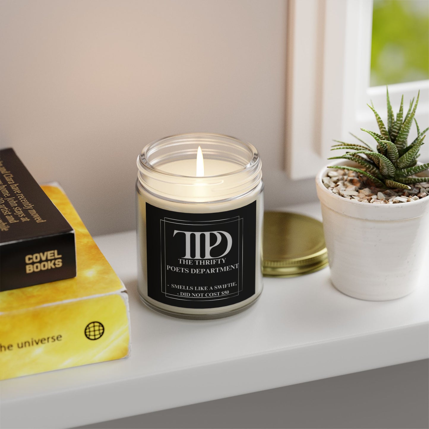 The Thrifty Poets Department Candle, "Smells like a Swiftie, Did not cost $50"  (9oz)