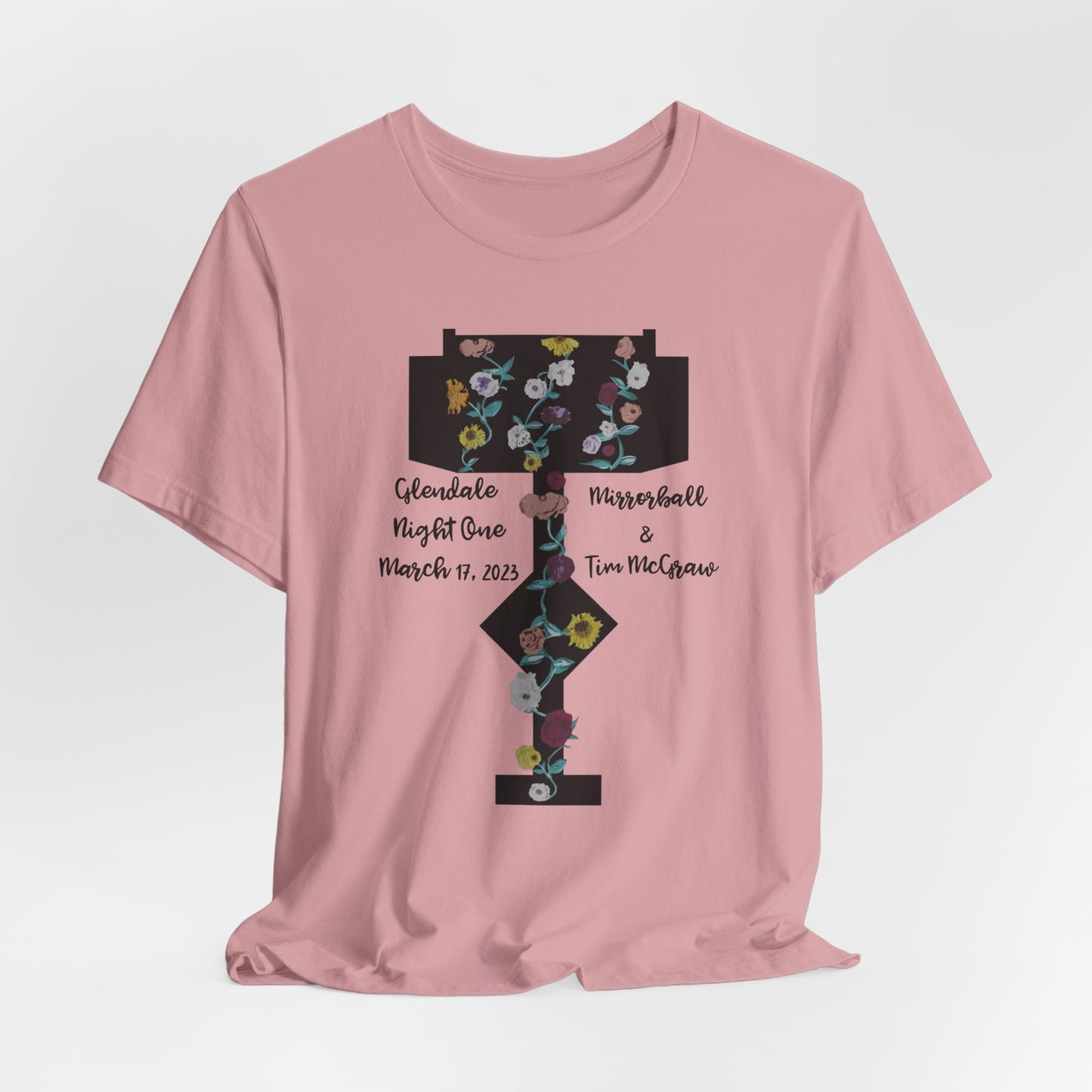 Custom Dates and Surprise Songs - Stage Flowers - Long Live - Unisex Jersey Short Sleeve Tee