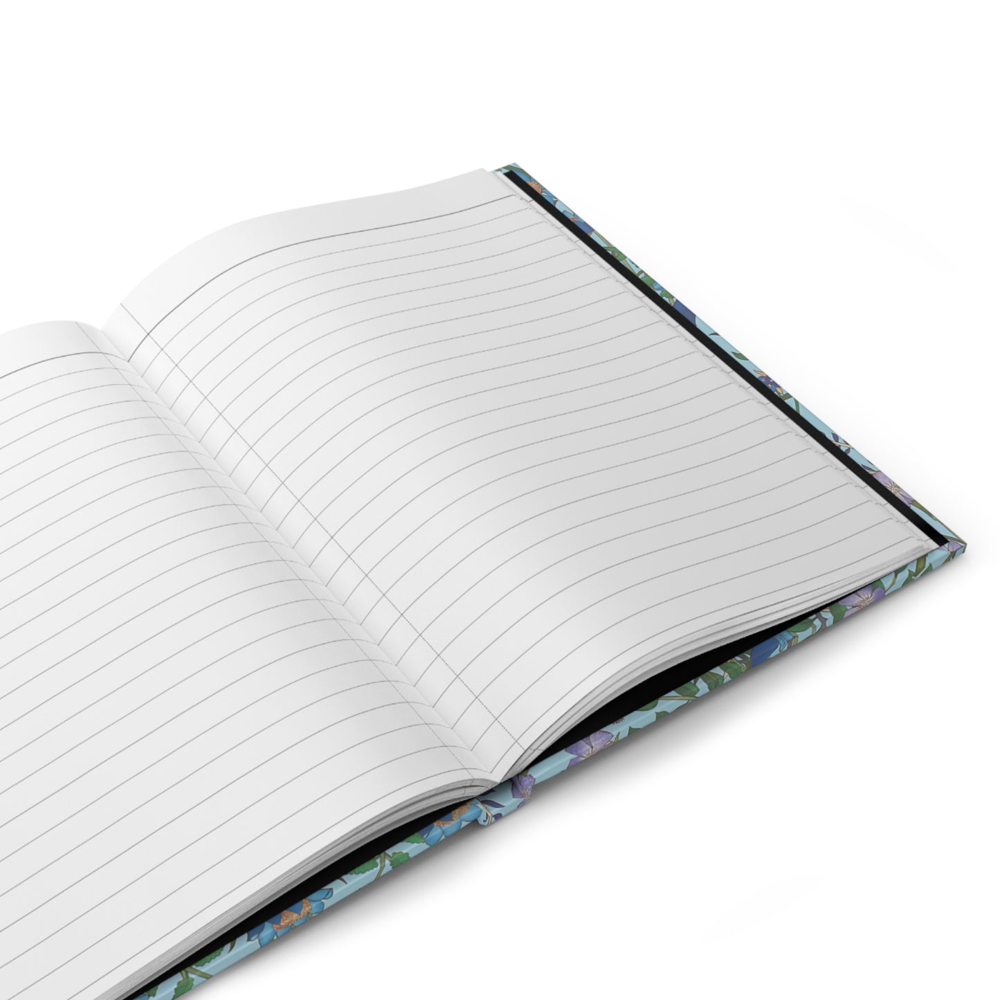 Vibrant Floral Hardcover Journal "Flora Blue" - Perfect for Journaling and Note-Taking