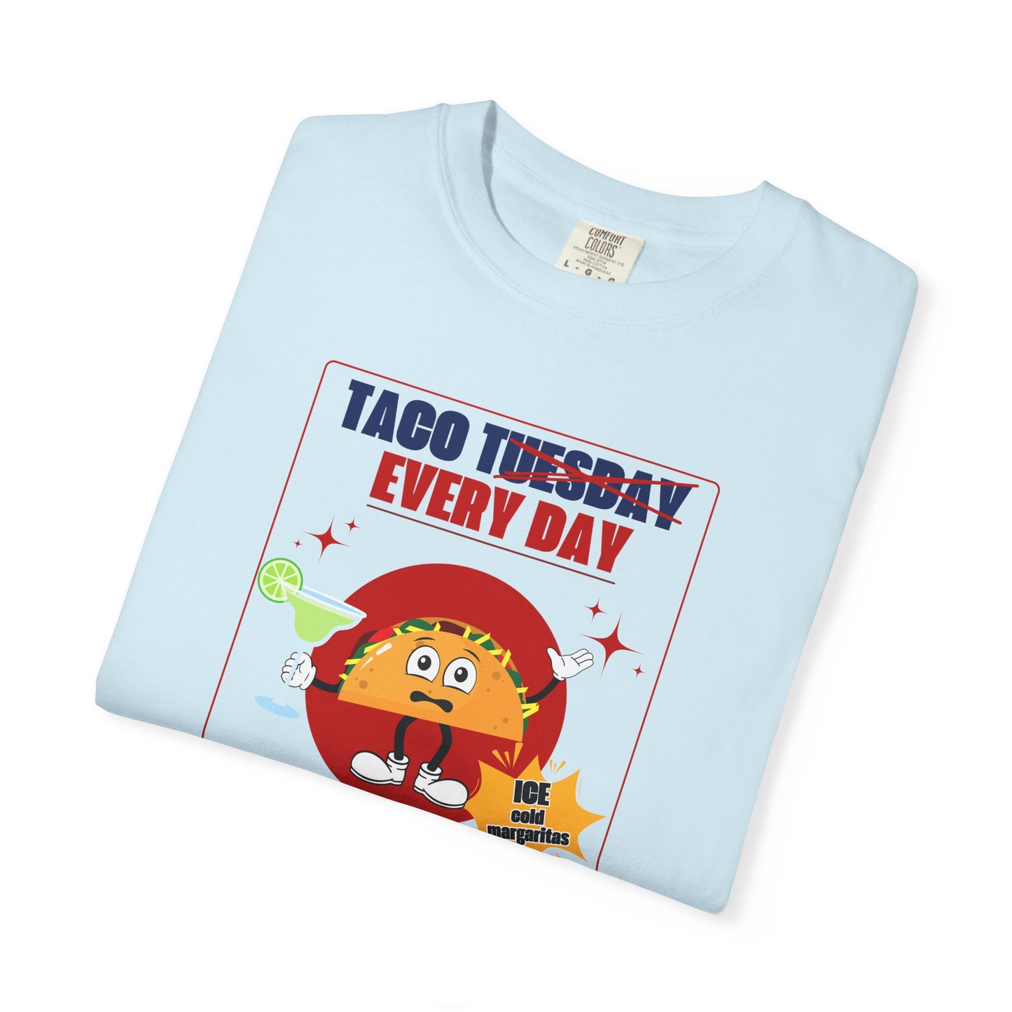Taco Tuesday Trump Comfort Colors T-Shirt, Fun Graphic Tee, Unisex Casual Wear, Gift for Food Lovers, Everyday Apparel
