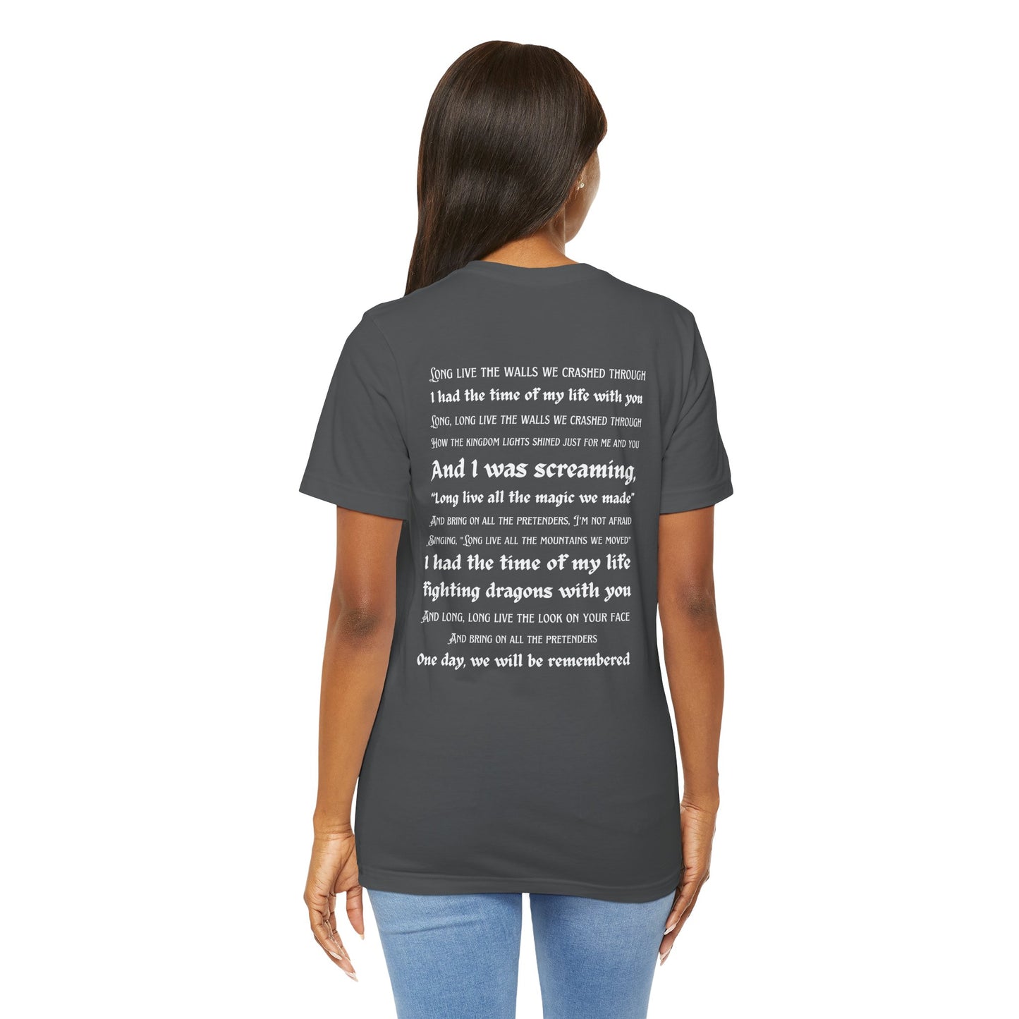 Custom Dates and Surprise Songs - Stage Flowers - Long Live - Unisex Jersey Short Sleeve Tee