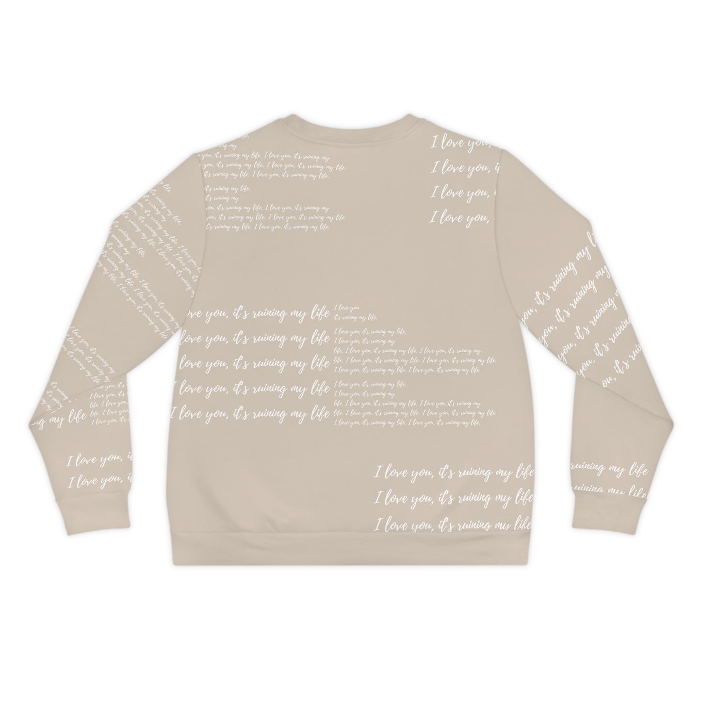 I love you - Lightweight Sweatshirt Men's Sizing