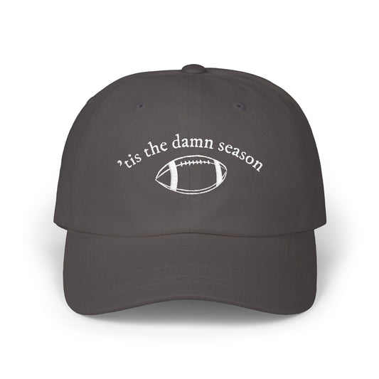 Football Dad Cap – “’Tis the Damn Season” Embroidered Classic Dad Hat