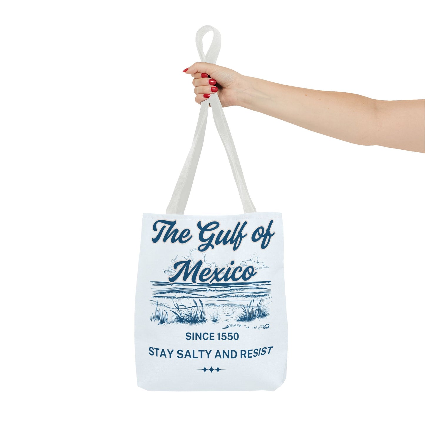 Beach-Themed Tote Bag, Gulf of Mexico Design, Nautical Carryall, Summer Essential, Gift for Beach Lovers, Eco-Friendly Bag