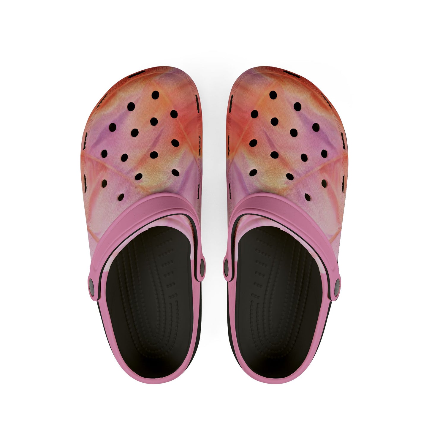 Pink Watercolor EVA Foam Clogs "Miss Americana" — Lightweight Garden & Beach Shoes