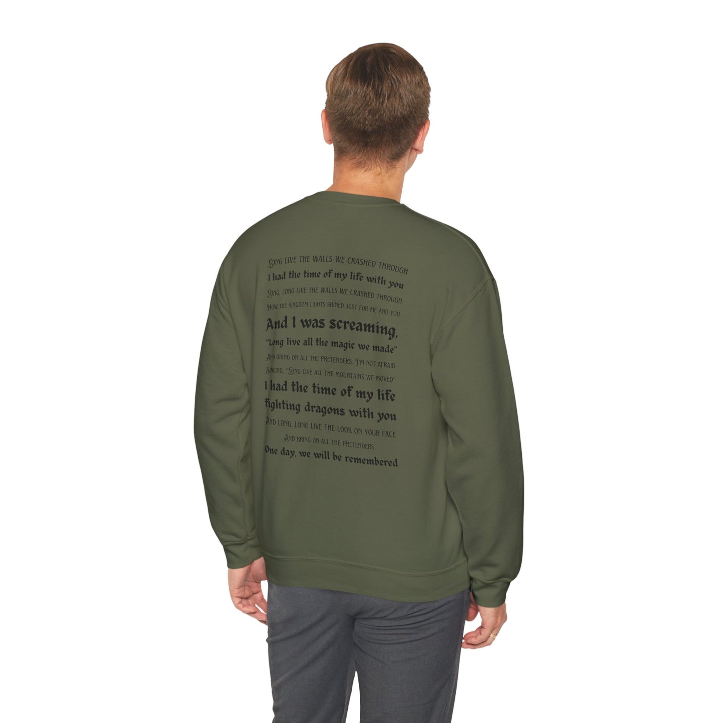 Custom Dates and Surprise Songs - Stage Flowers - Long Live - Unisex Heavy Blend™ Crewneck Sweatshirt