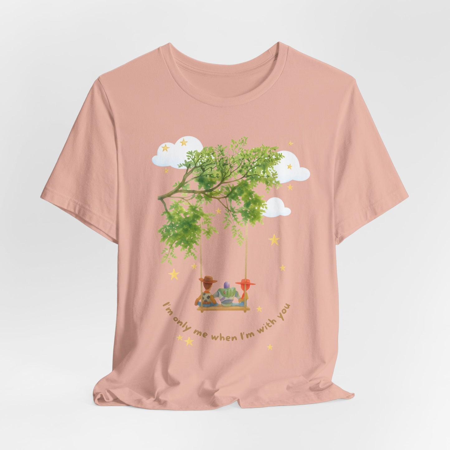 Tree Swing Cute Illustration Tee — I'm only me when I'm with you