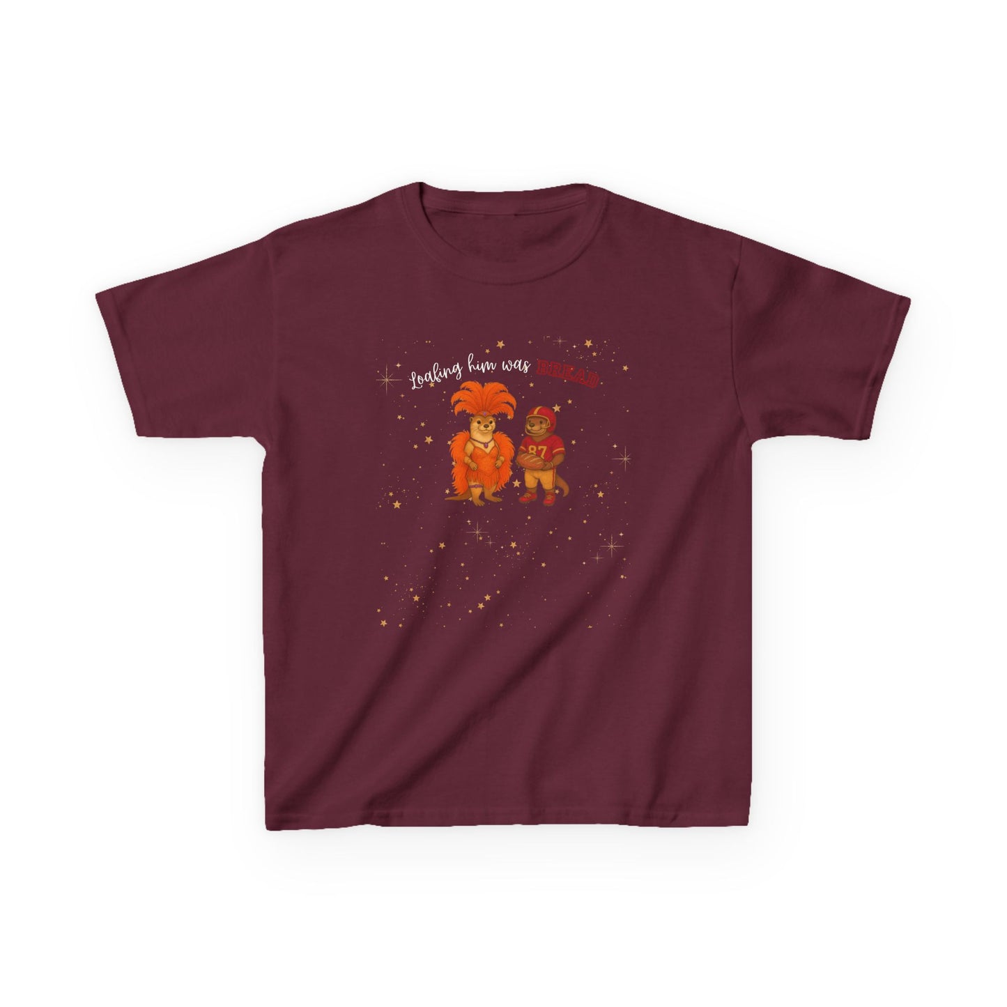 KIDS Tee Loafing him was Bread Otters - Fun and Playful Cotton Shirt for Boys and Girls, Kids Parties, Everyday Wear, Family Outings, [...]