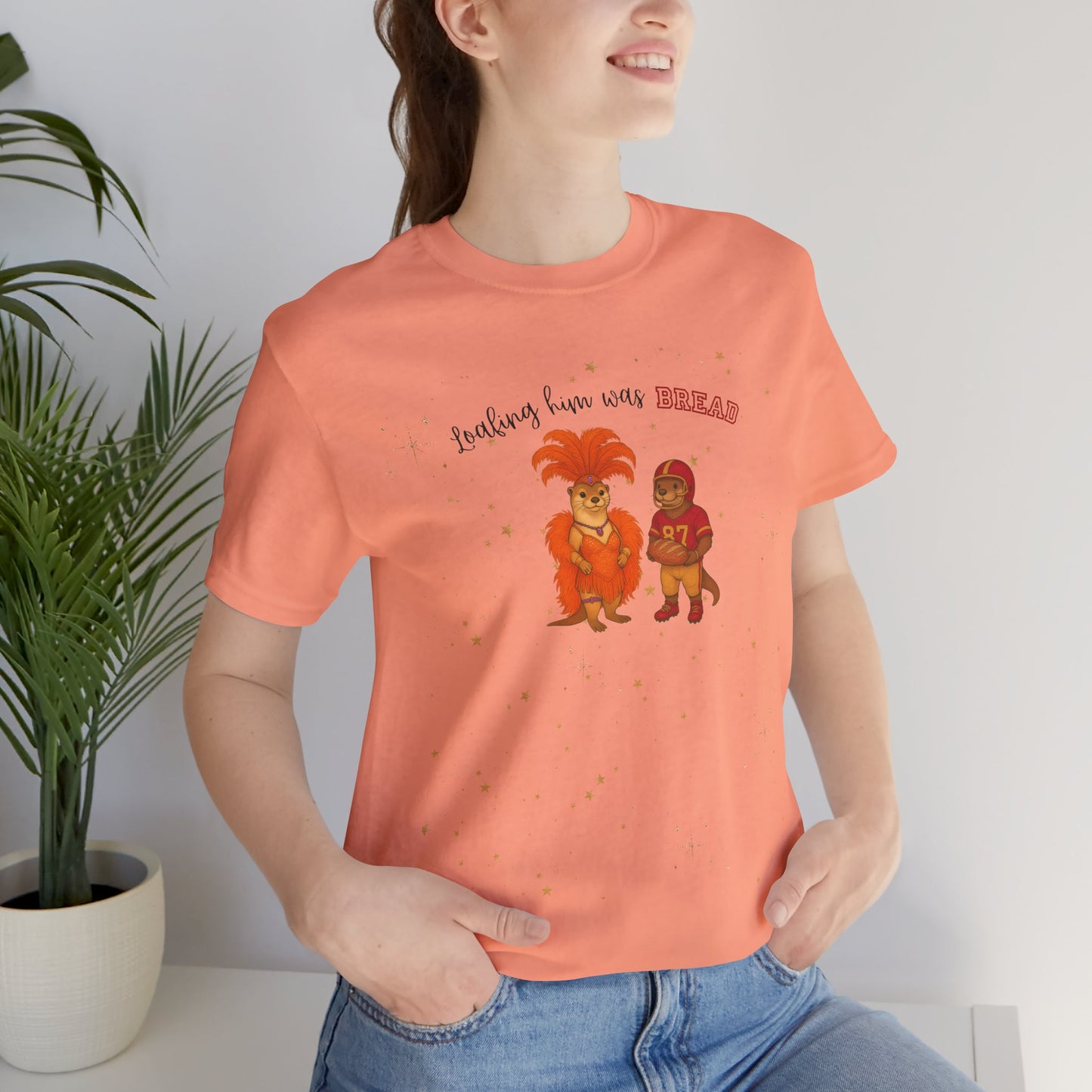 Loafing him was Bread Otters Tee, Quirky T-Shirt, Perfect for Music Lovers, Animal Lovers Gift, Casual Wear, Summer Fun